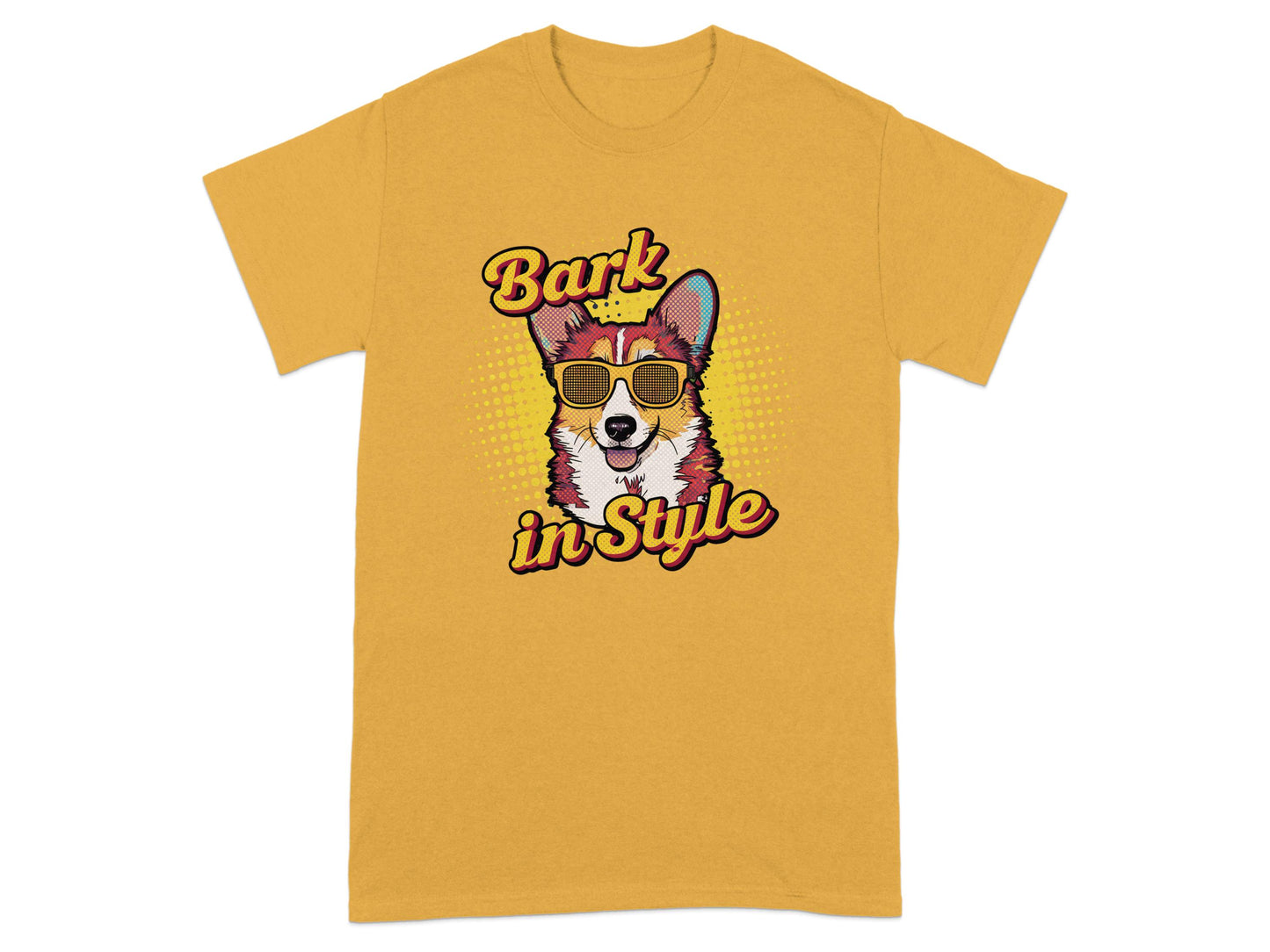 Stylish Bark in Style Corgi Graphic T-Shirt product type