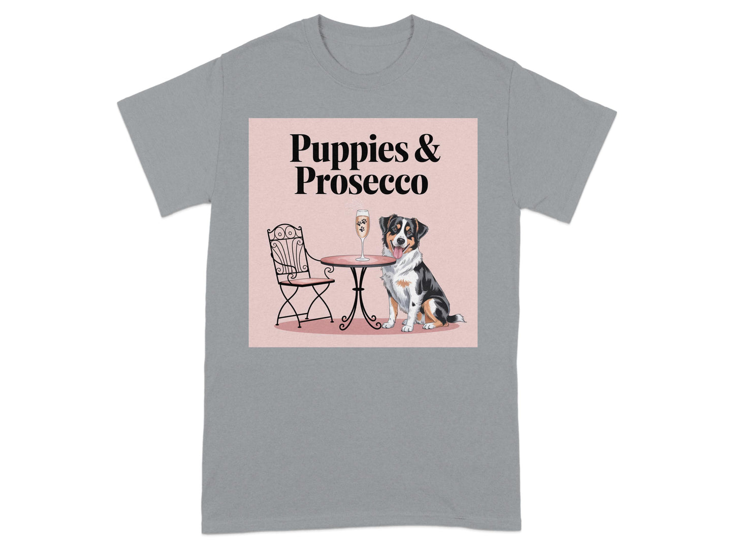Puppies and Prosecco Graphic Tee Shirt product type