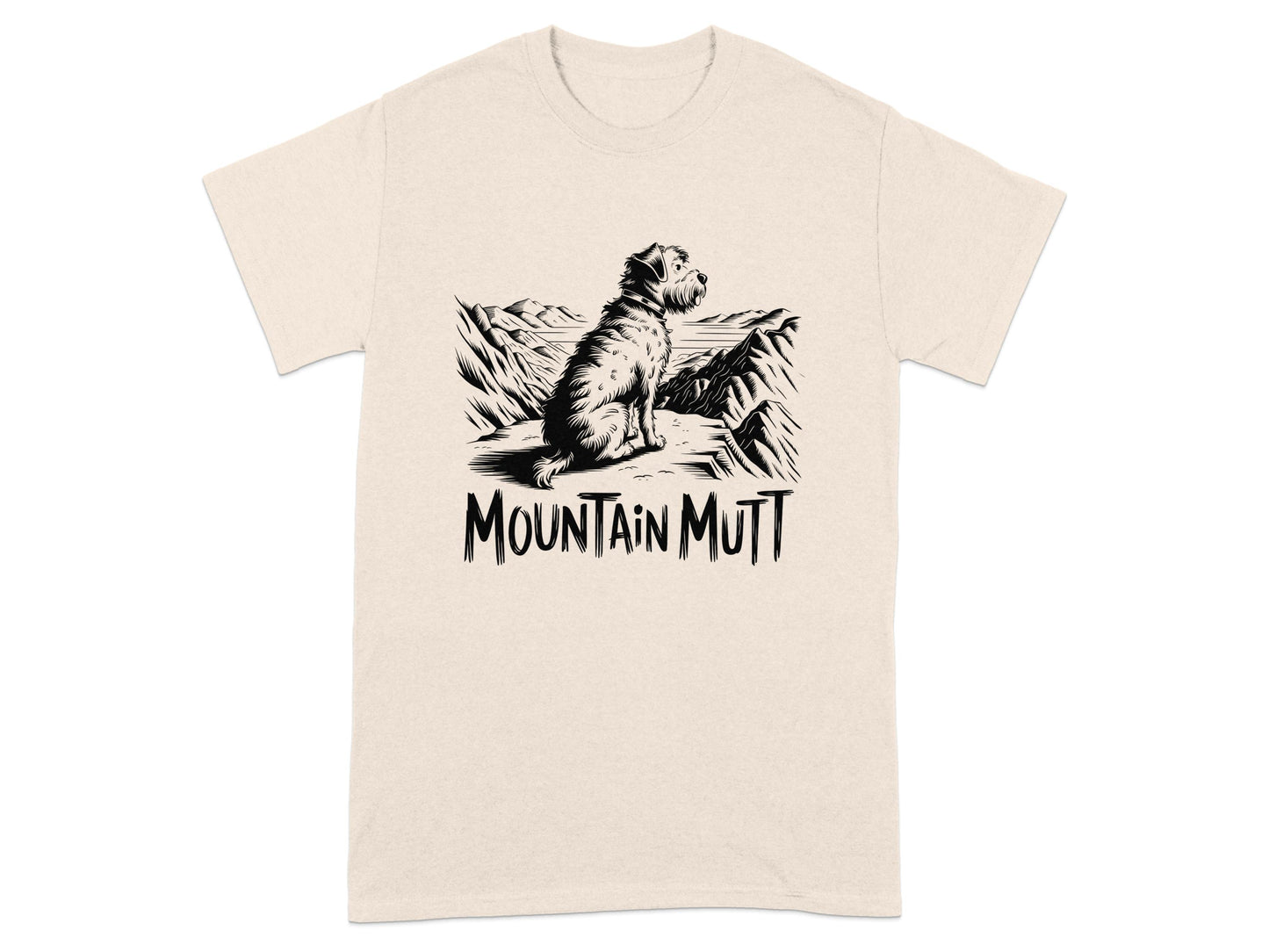 Mountain Mutt Graphic Dog T-shirt Unique Design product type