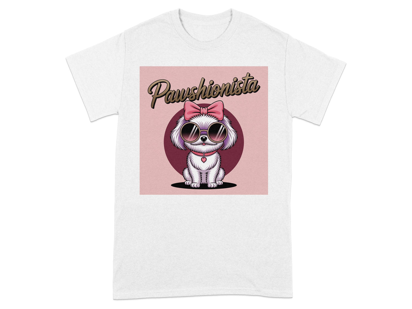 Pawshionista Cool Dog Graphic Design T-shirt product type