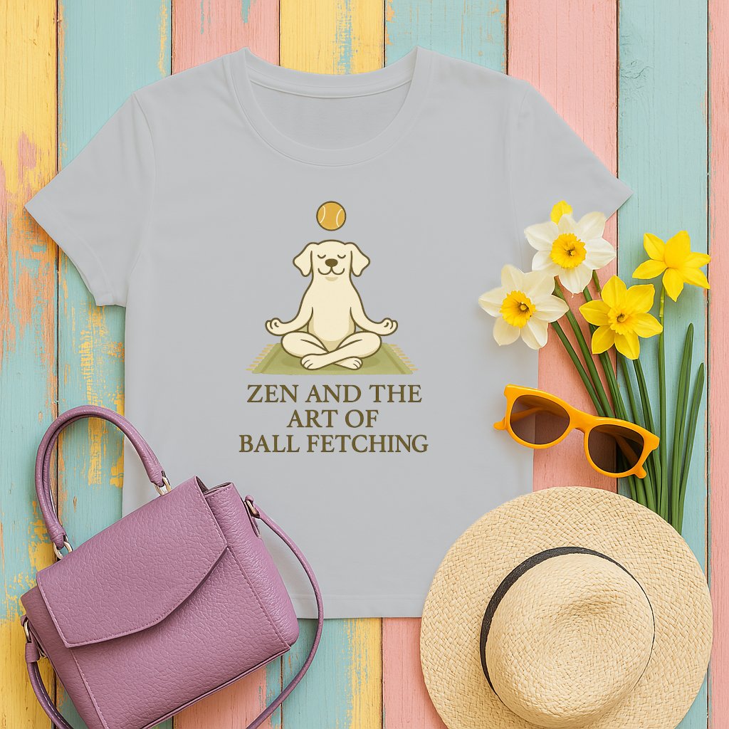 Zen and the Art of Ball Fetching T-shirt product type
