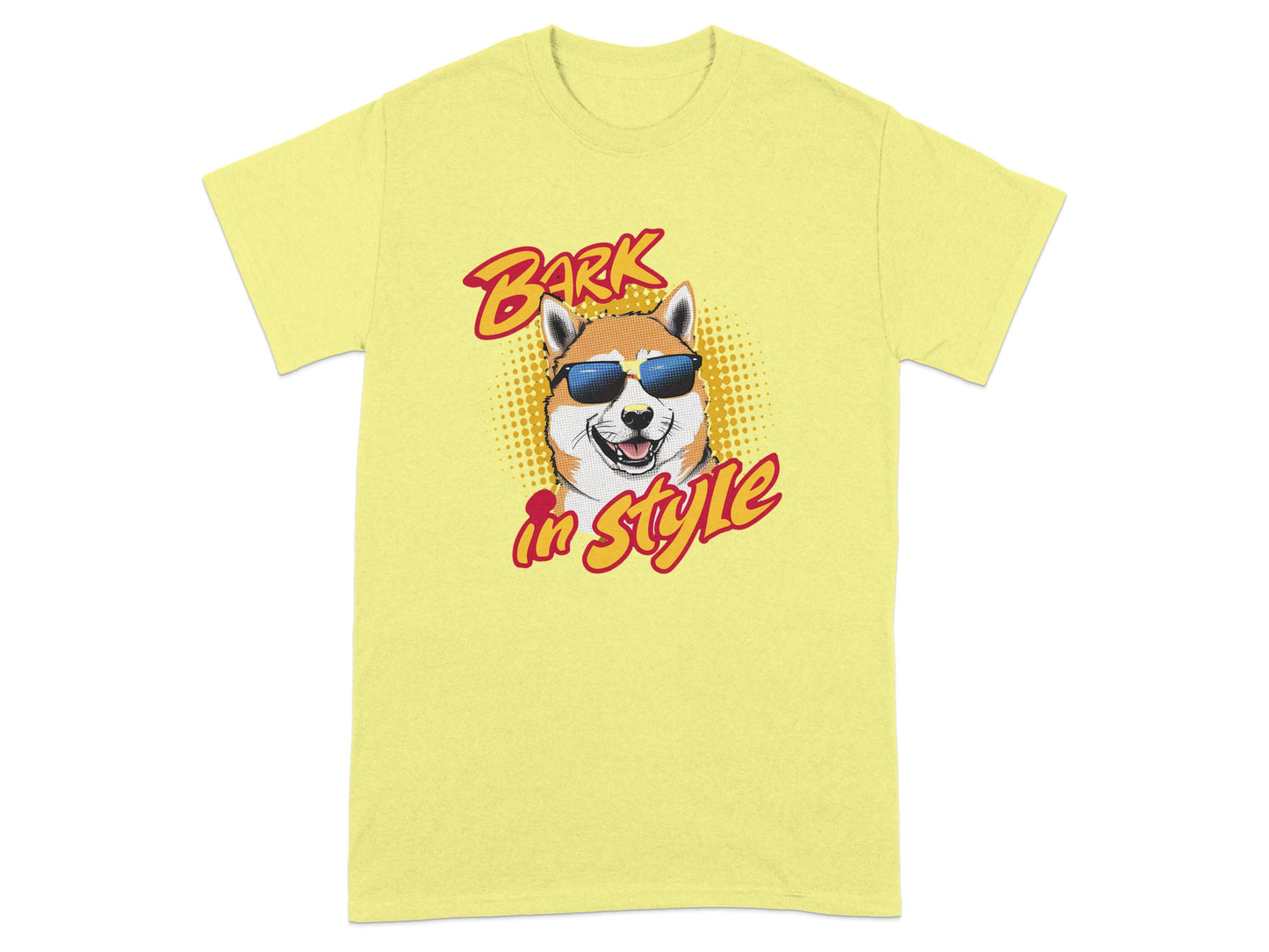 Bright Yellow Bark in Style Graphic T-Shirt product type
