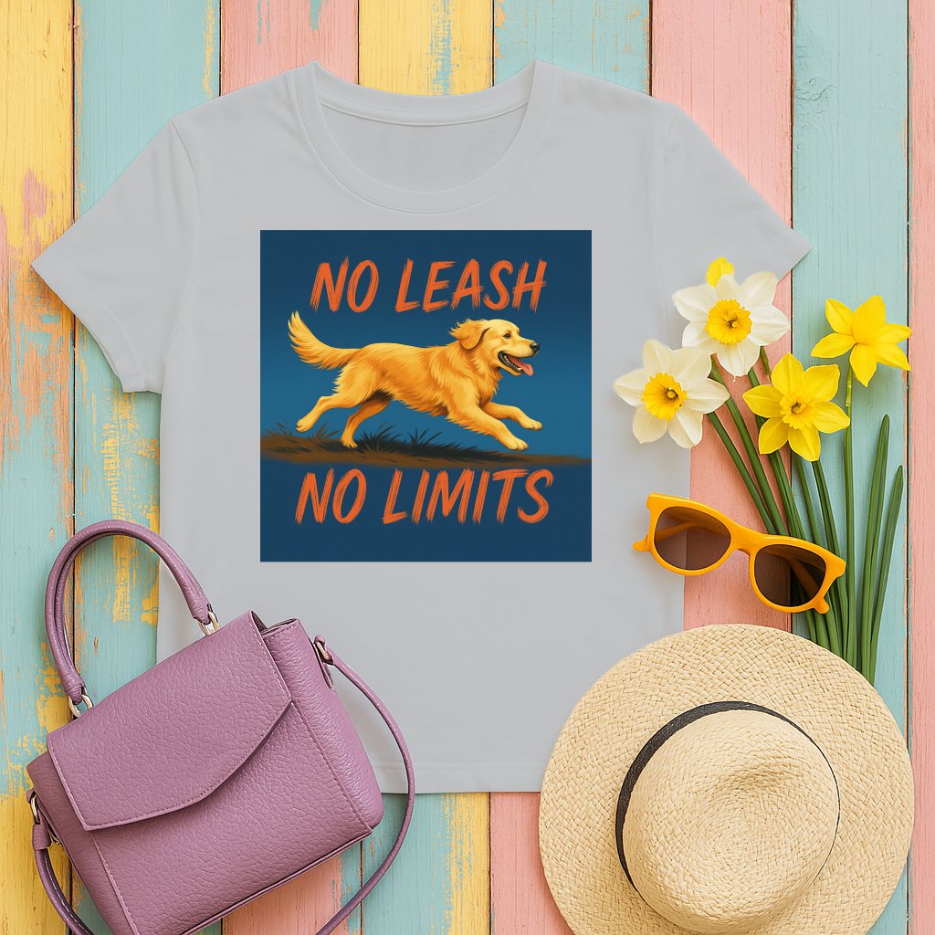 No Leash No Limits T-shirt pet-themed product