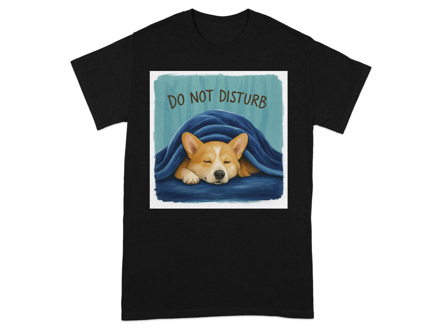 Do Not Disturb Sleeping Corgi Design T-shirt product type