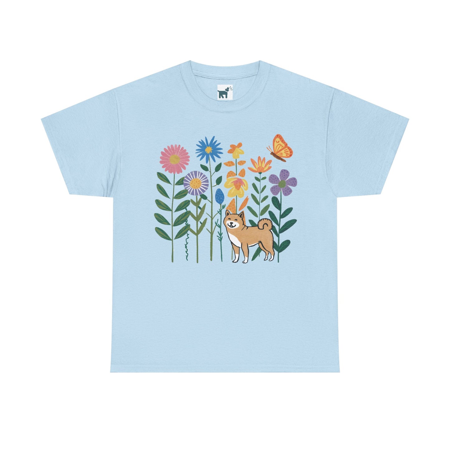 Floral Shiba T Shirt