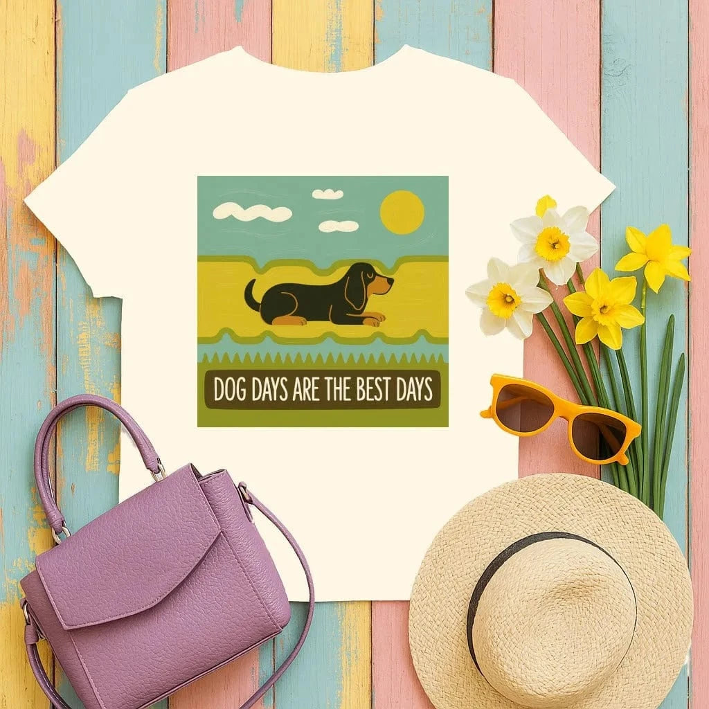 Dog Days Are The Best Days Gordon Setter T-Shirt T-shirt