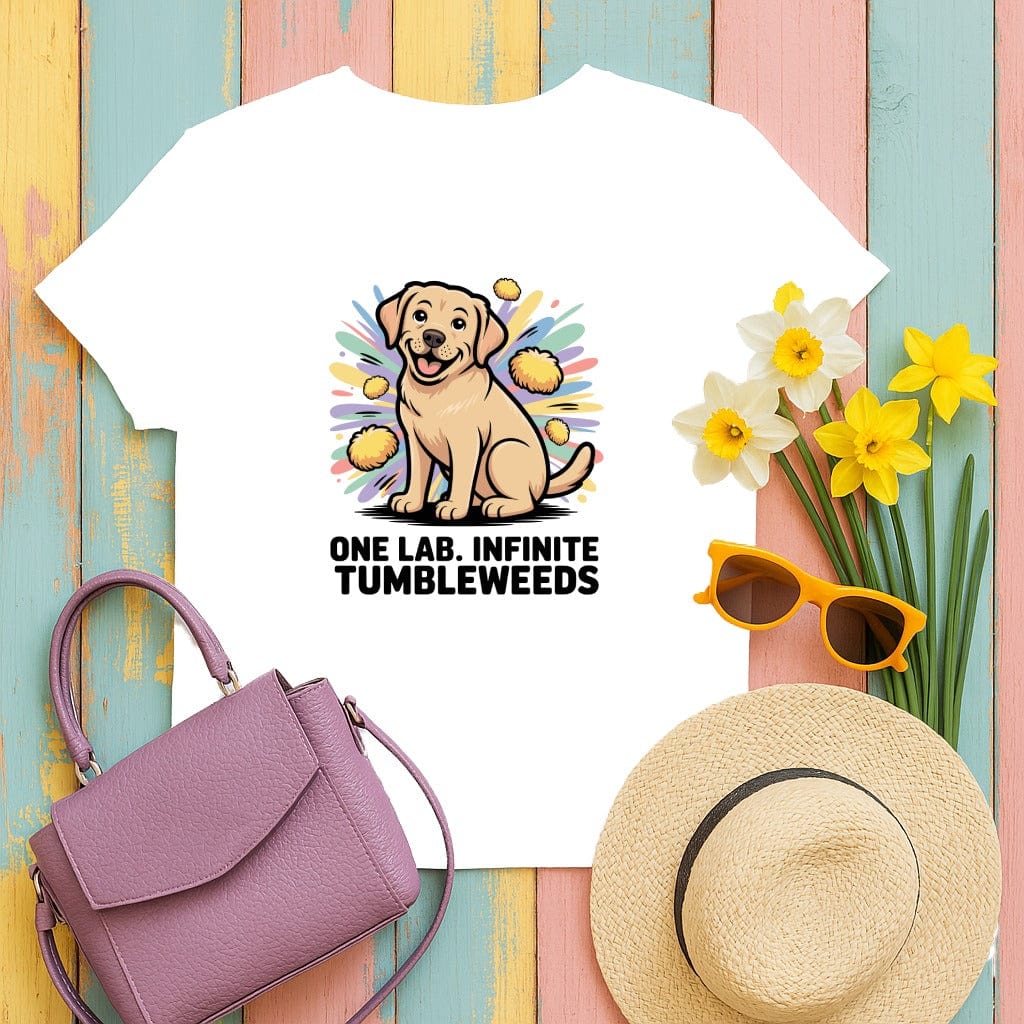 One Lab Infinite Tumbleweeds Cute Dog Graphic T-Shirt product type