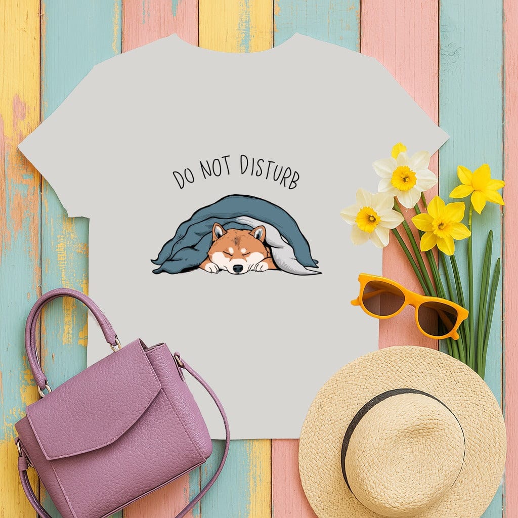 Do Not Disturb Sleeping Dog Print on T Shirt product
