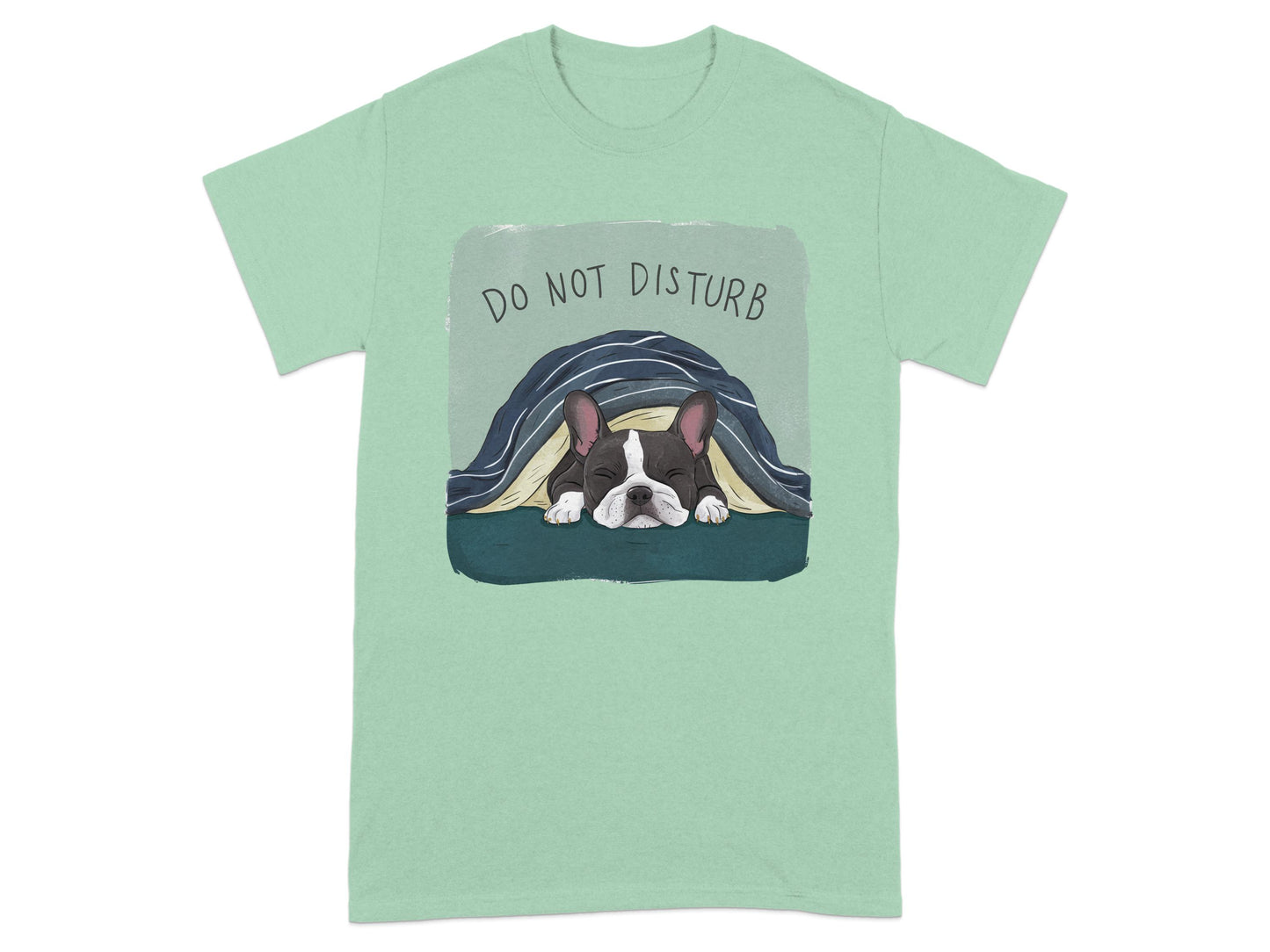 Do Not Disturb Sleeping Dog Graphic Tee Shirt product type