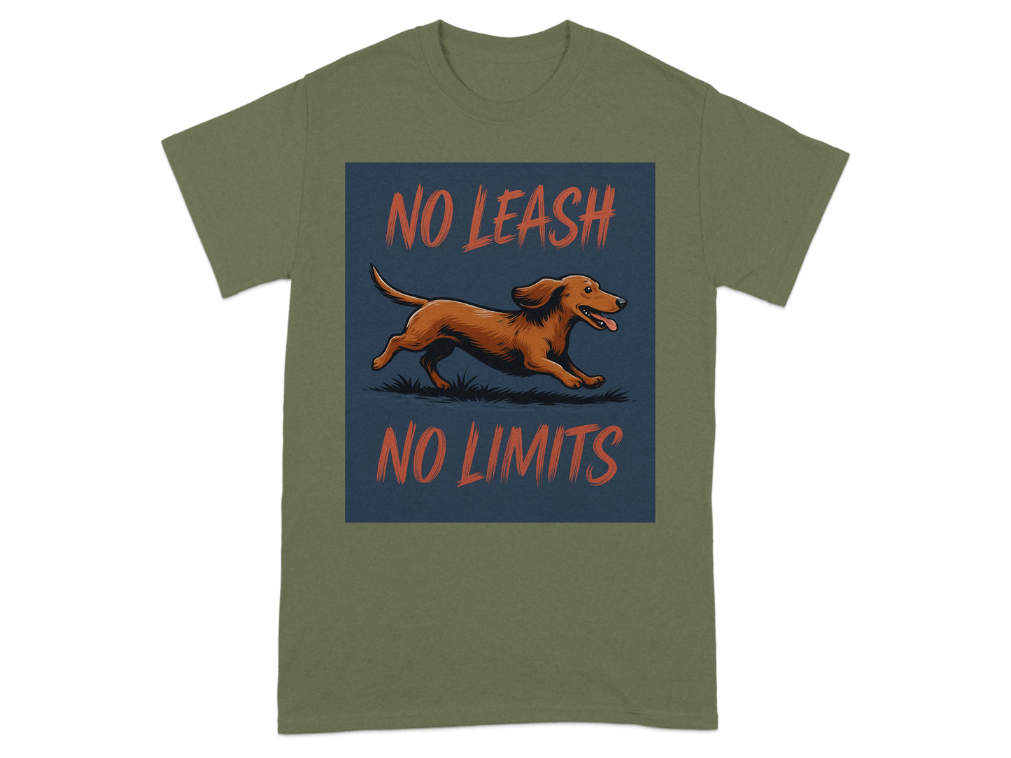 No Leash No Limits Graphic T-Shirt design product type