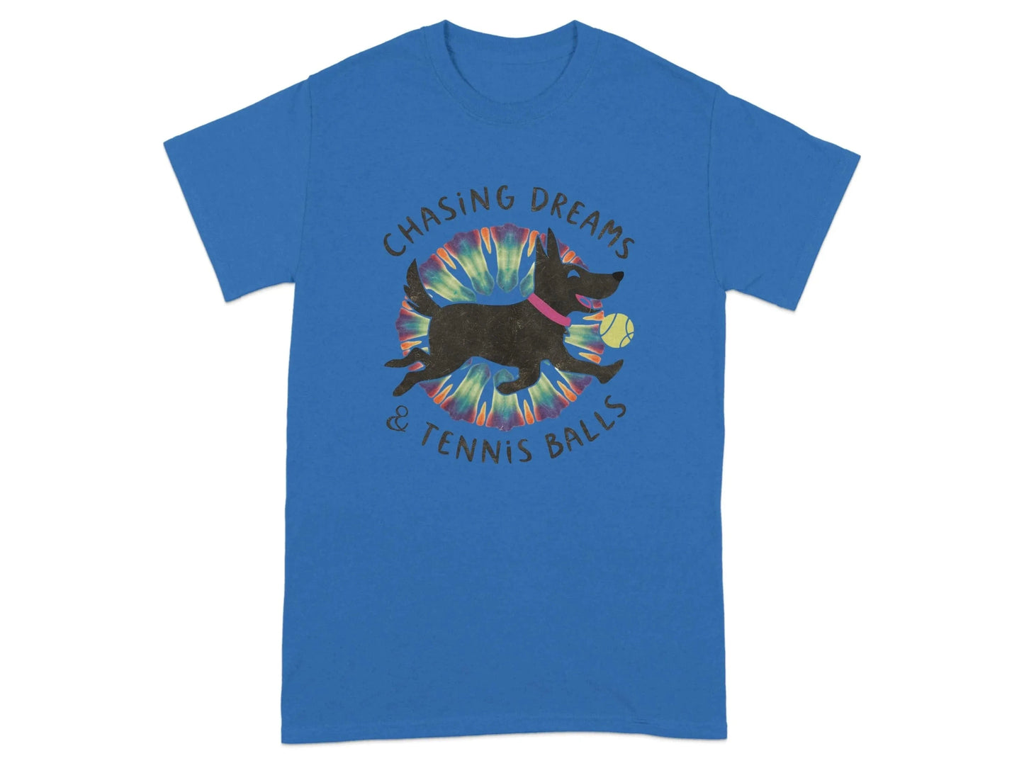 Chasing Dreams and Tennis Balls T-Shirts Royal T-shirt