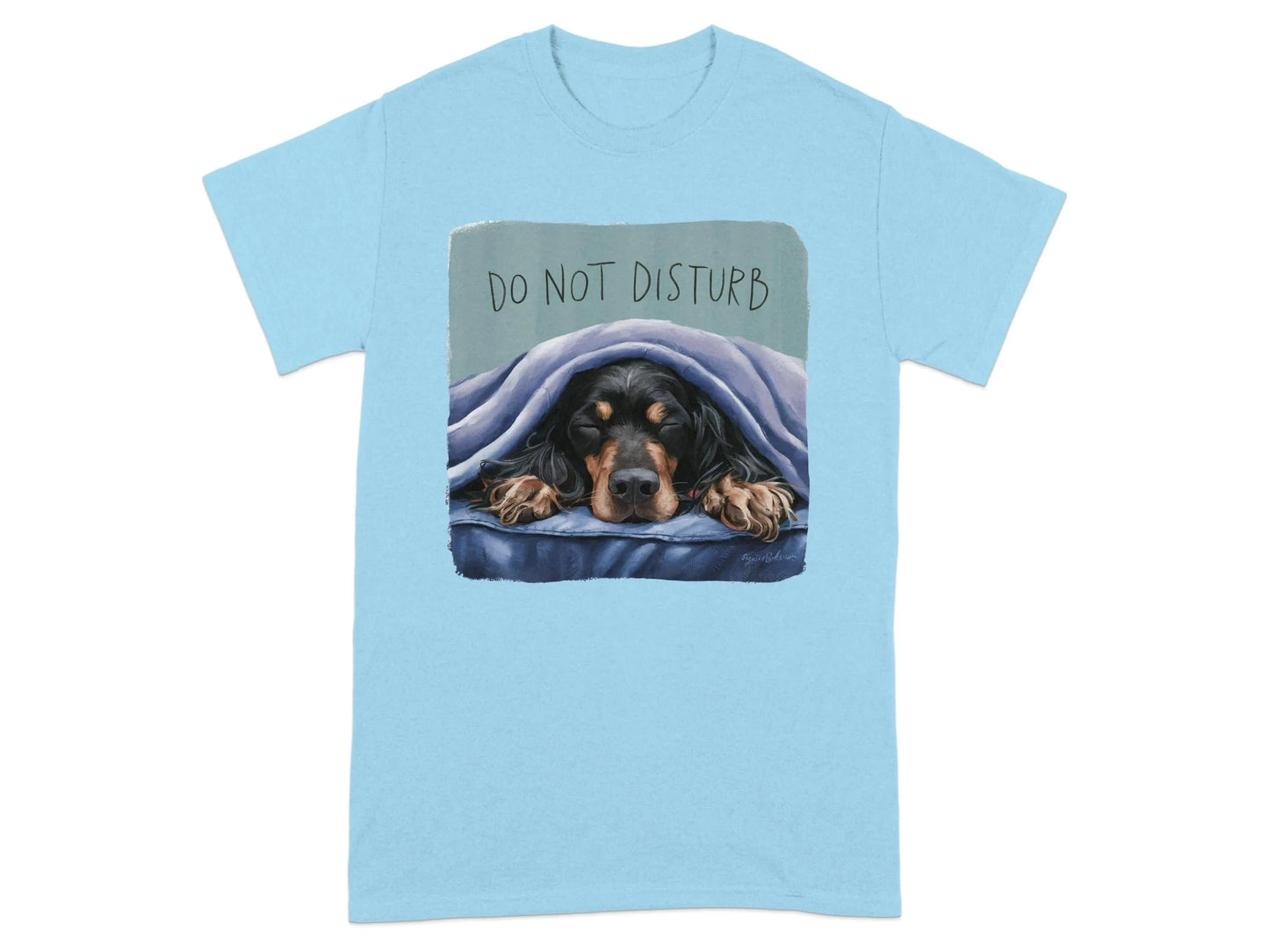 Cozy Gordon Setter Do Not Disturb T-Shirts Sky T-shirt