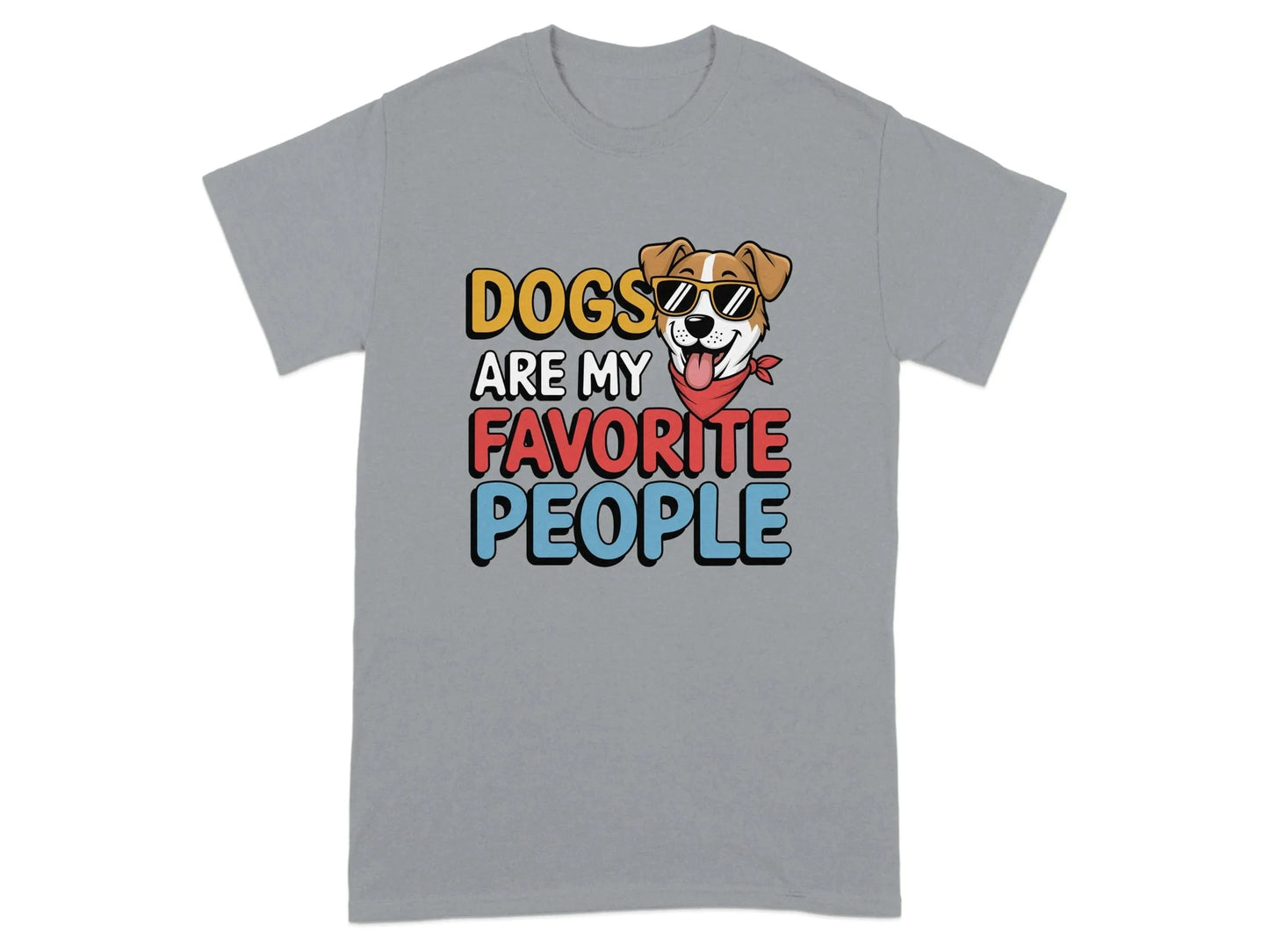 Dogs Are My Favorite People T-Shirts Gravel T-shirt