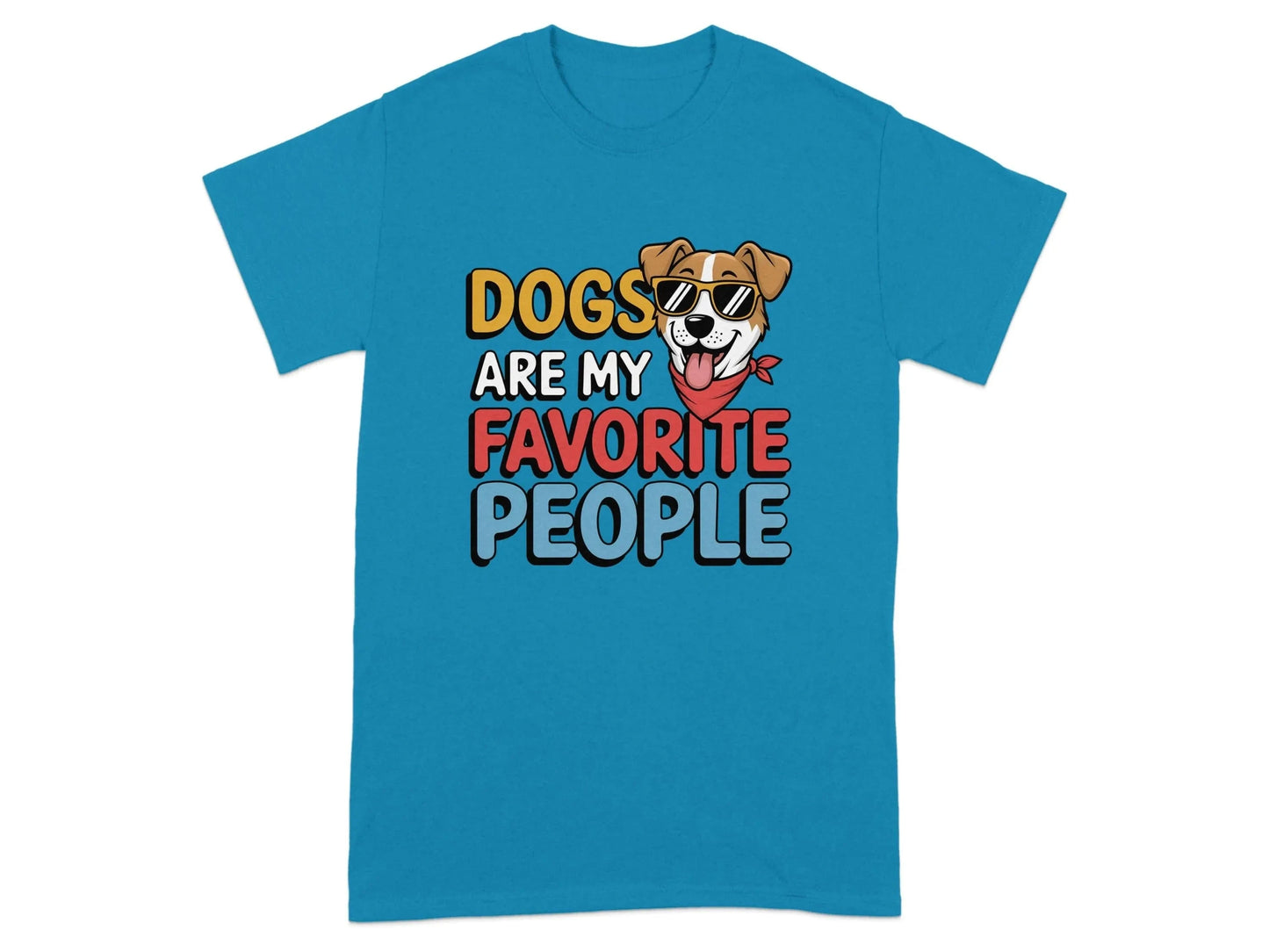 Dogs Are My Favorite People T-Shirts Antique Sapphire T-shirt