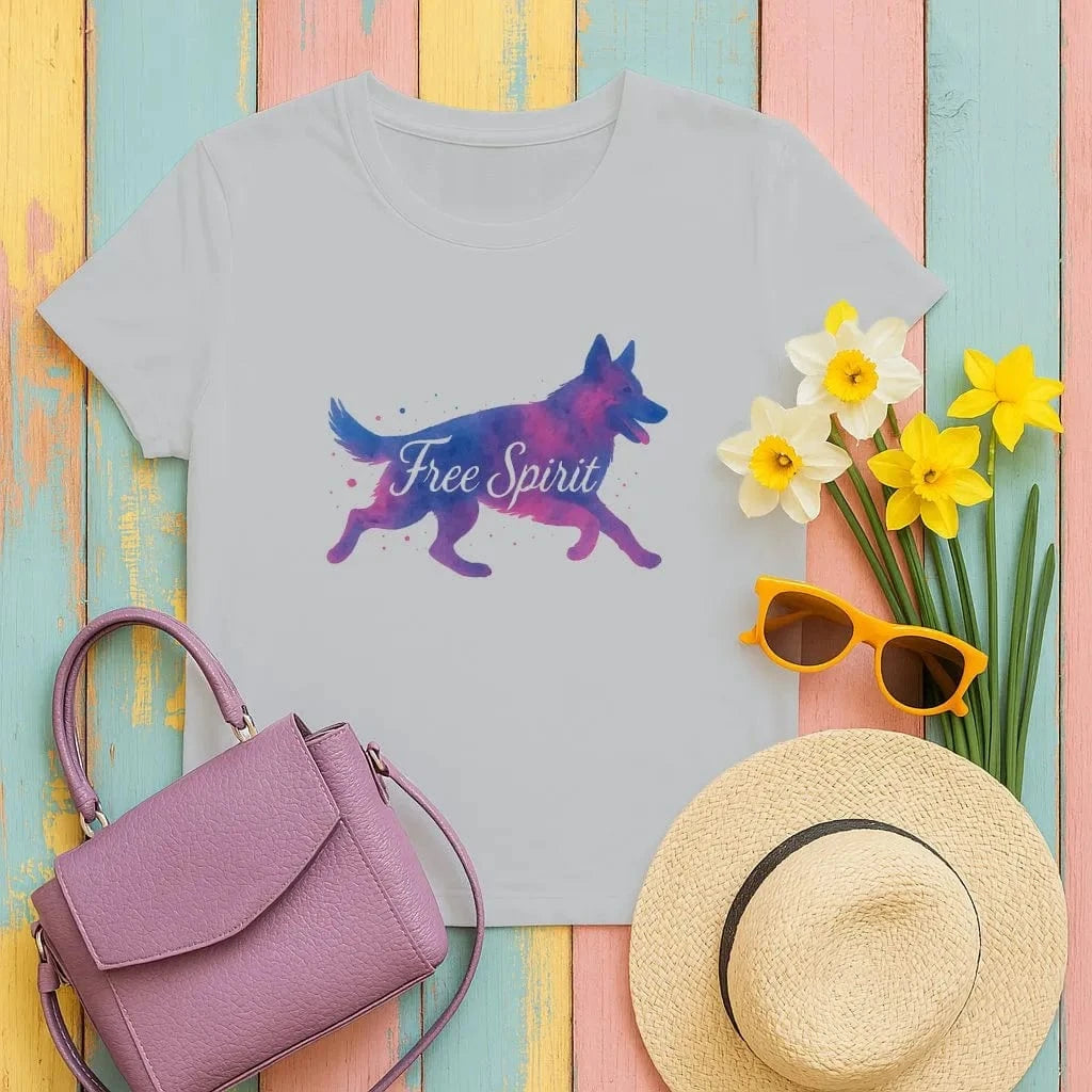Free Spirit German Shepherd T-Shirts Gravel T-shirt