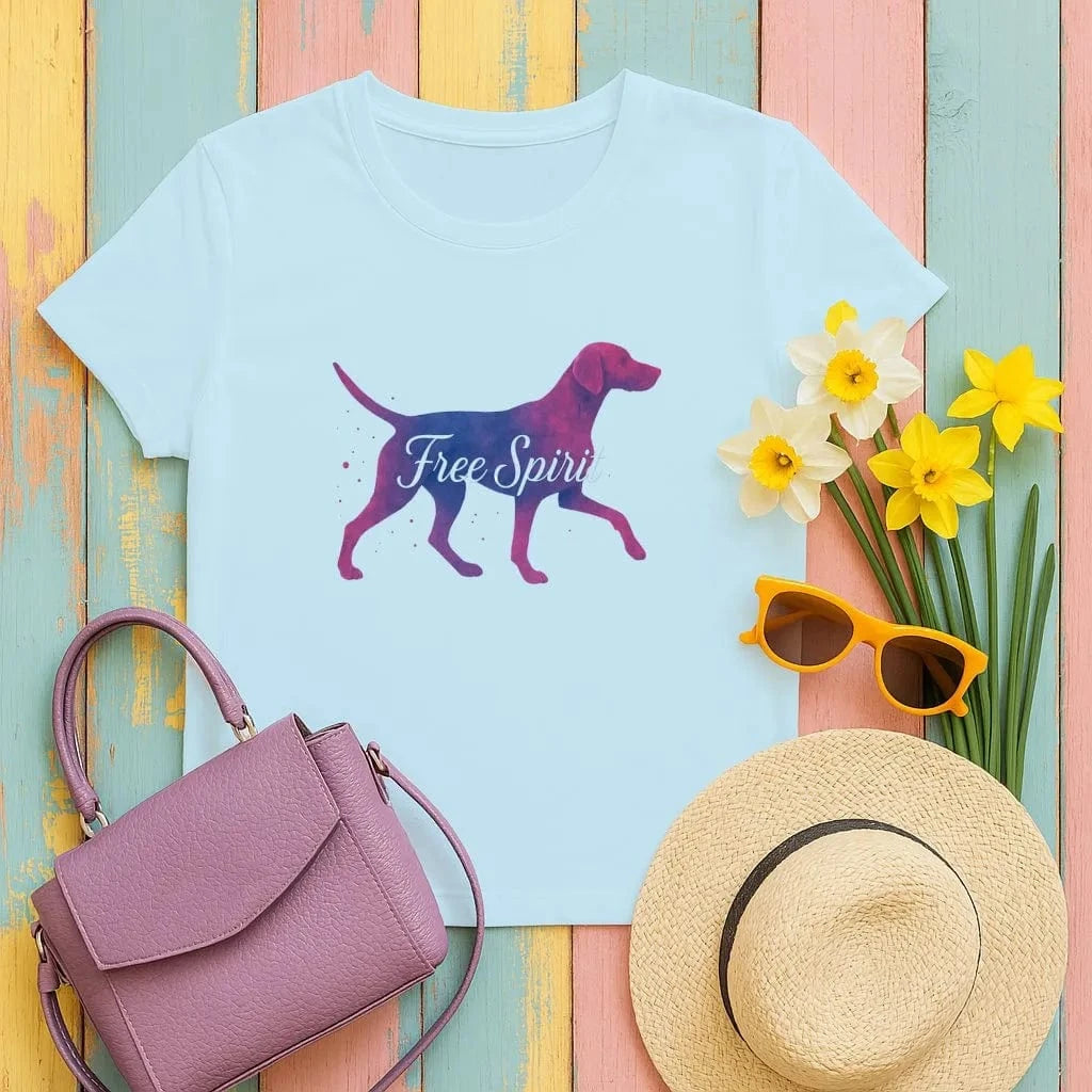 Free Spirit Vizsla Silhouette T-Shirts Sky T-shirt