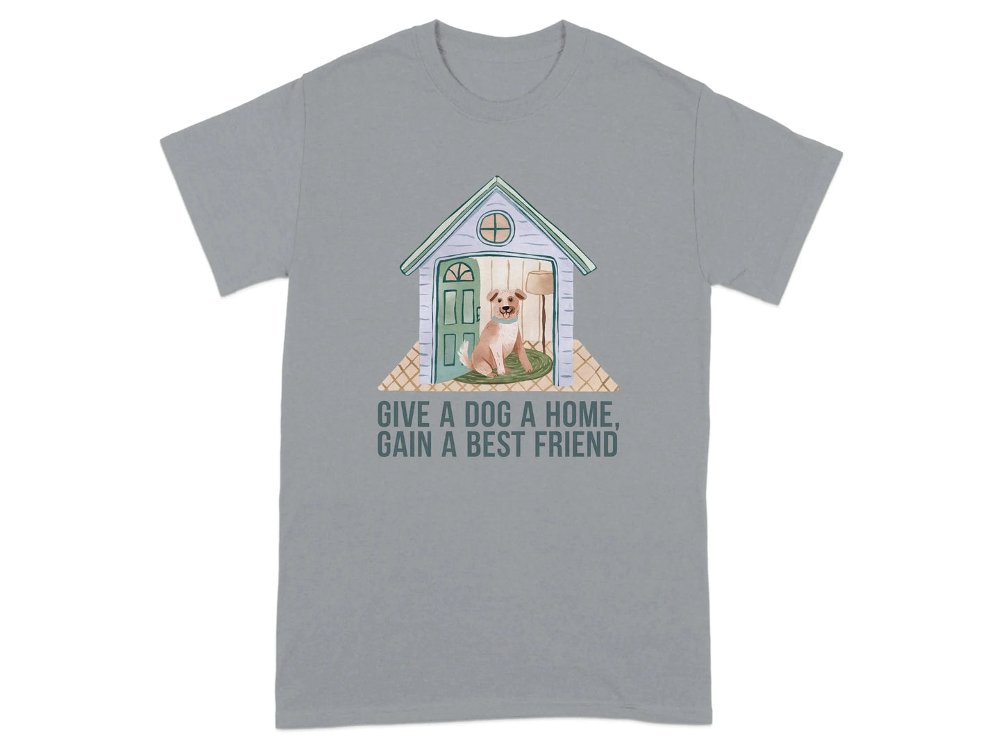 Give a Dog a Home Gain a Best Friend T-Shirts Gravel T-shirt