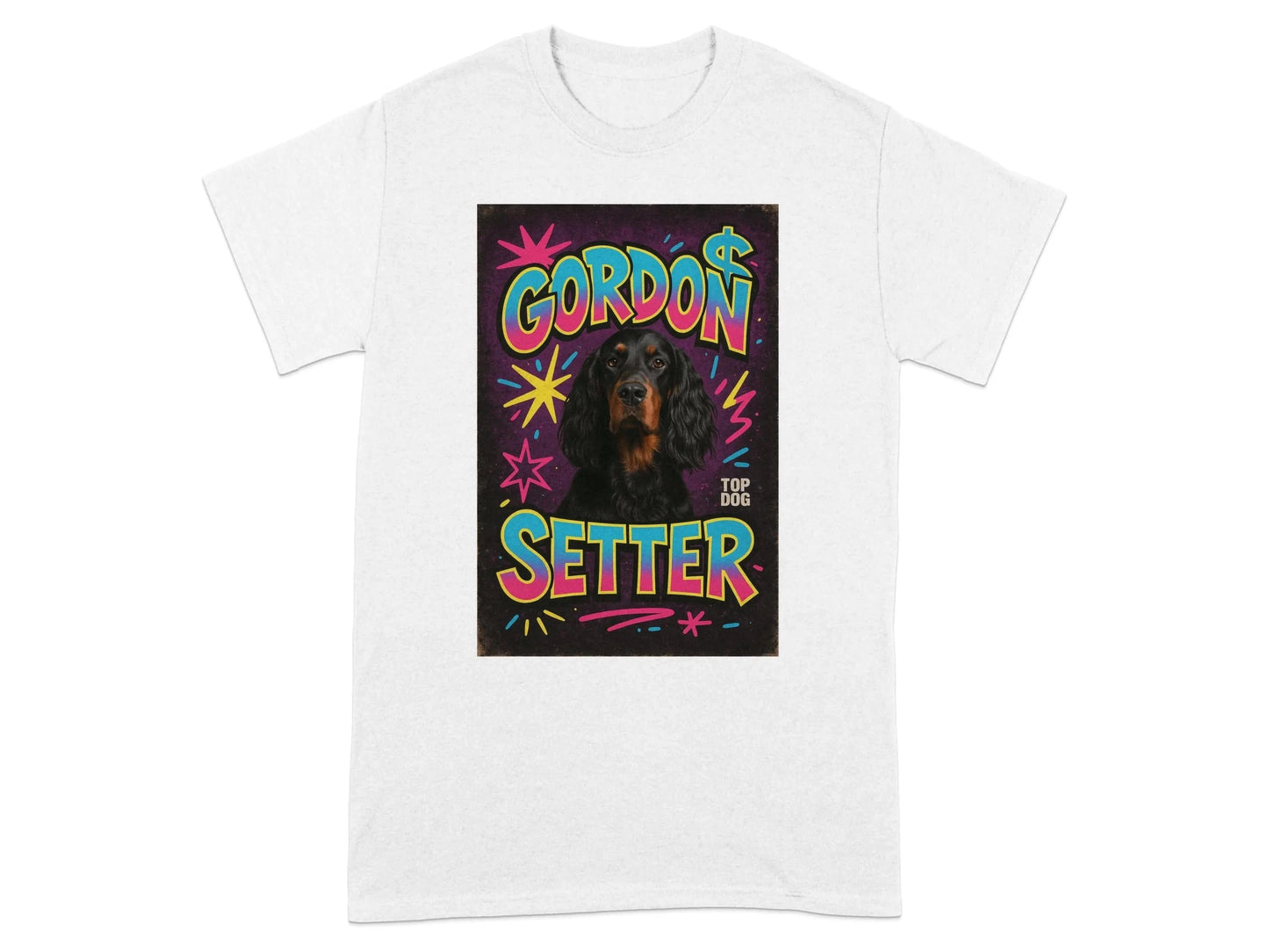 Gordon Setter Top Dog Retro Design T-Shirts T-shirt