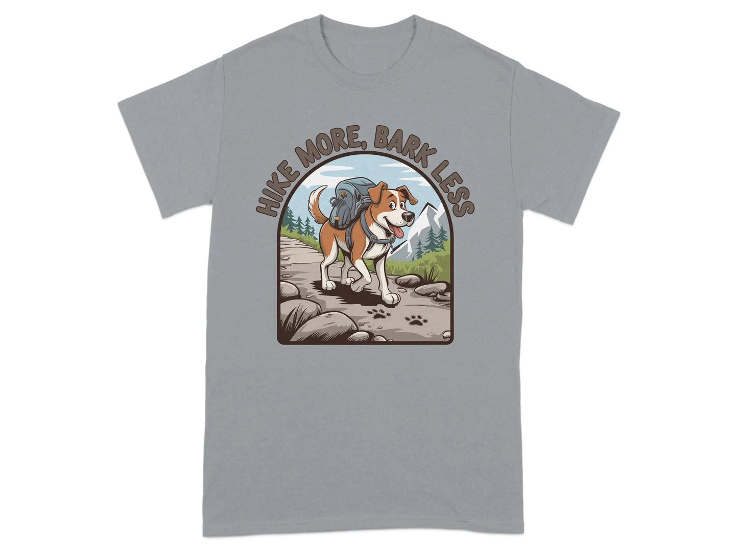Hike More Bark Less Outdoor Adventure T-Shirts Gravel T-shirt