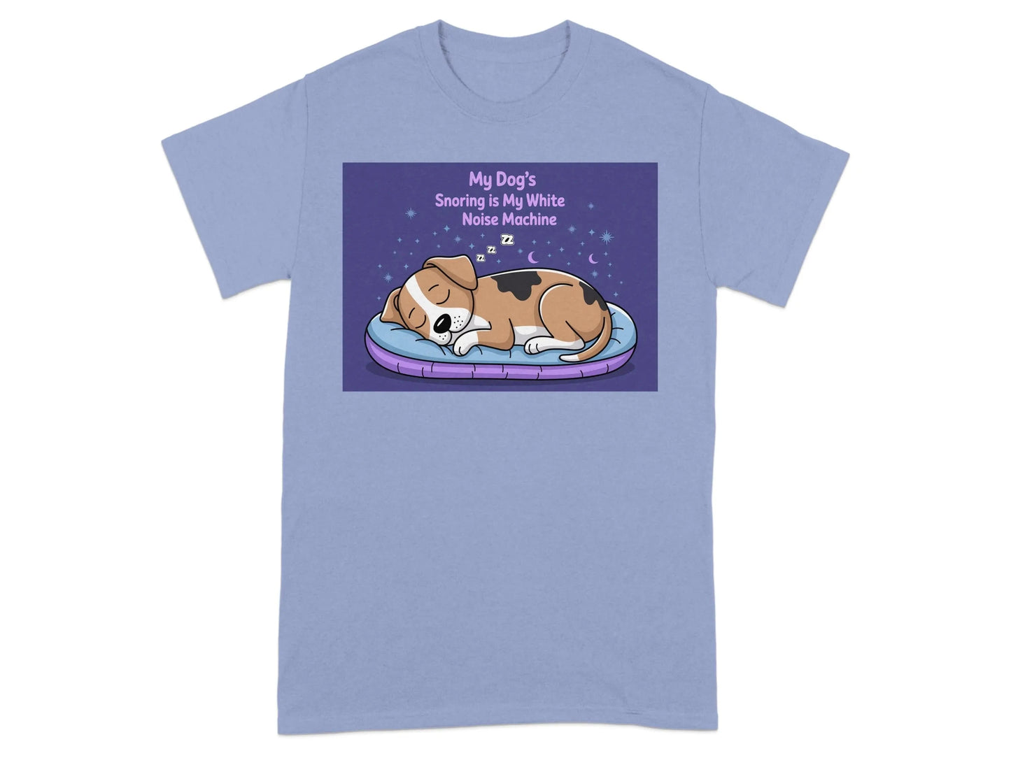 My Dogs Snoring Is My White Noise Machine T-Shirts Violet T-shirt