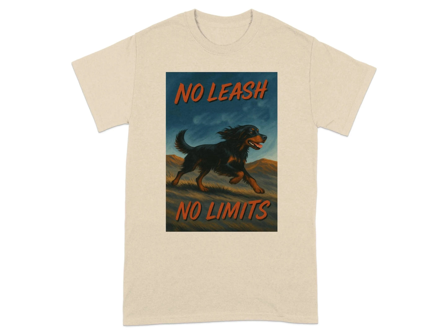 No Leash No Limits Gordon Setter T-Shirts T-shirt