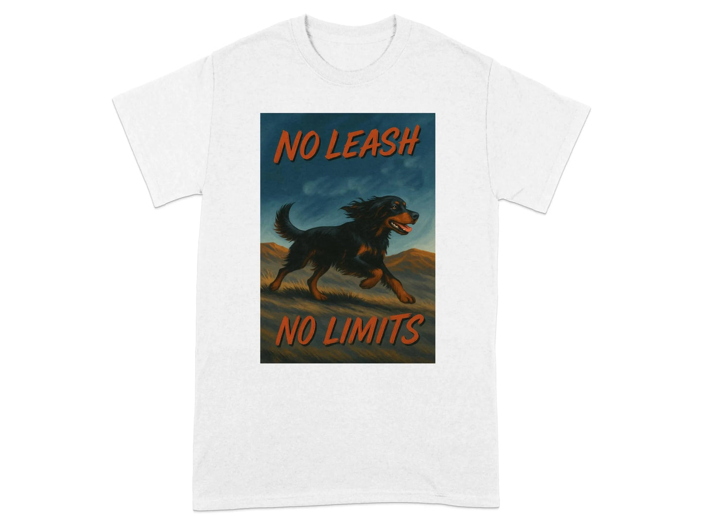No Leash No Limits Gordon Setter T-Shirts T-shirt