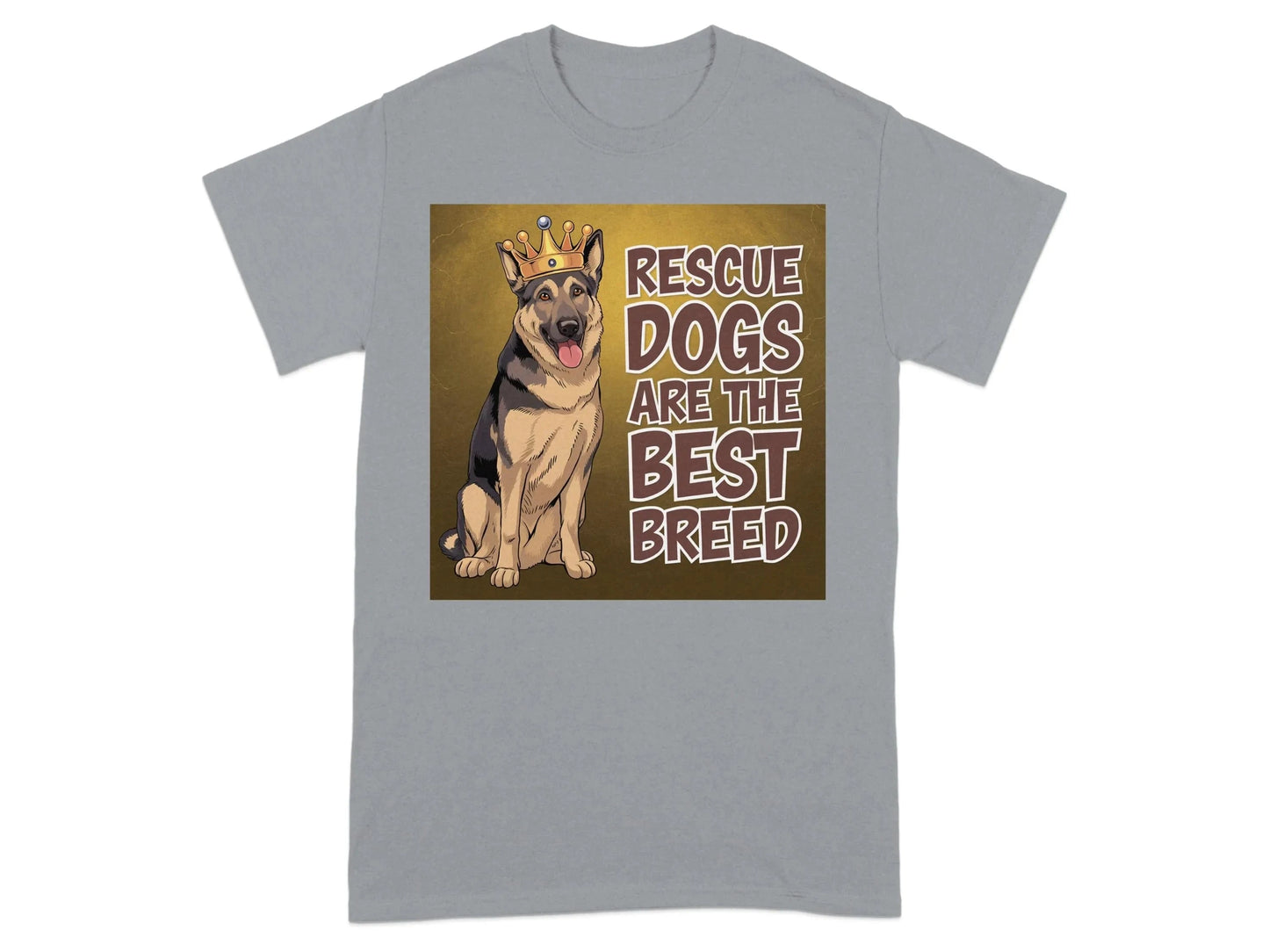 Rescue Dogs Are The Best Breed T-Shirts Gravel T-shirt