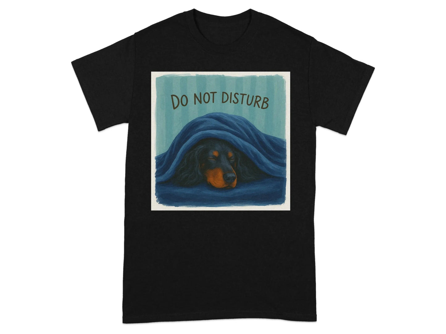 Sleeping Gordon Setter under Blanket T-Shirts T-shirt