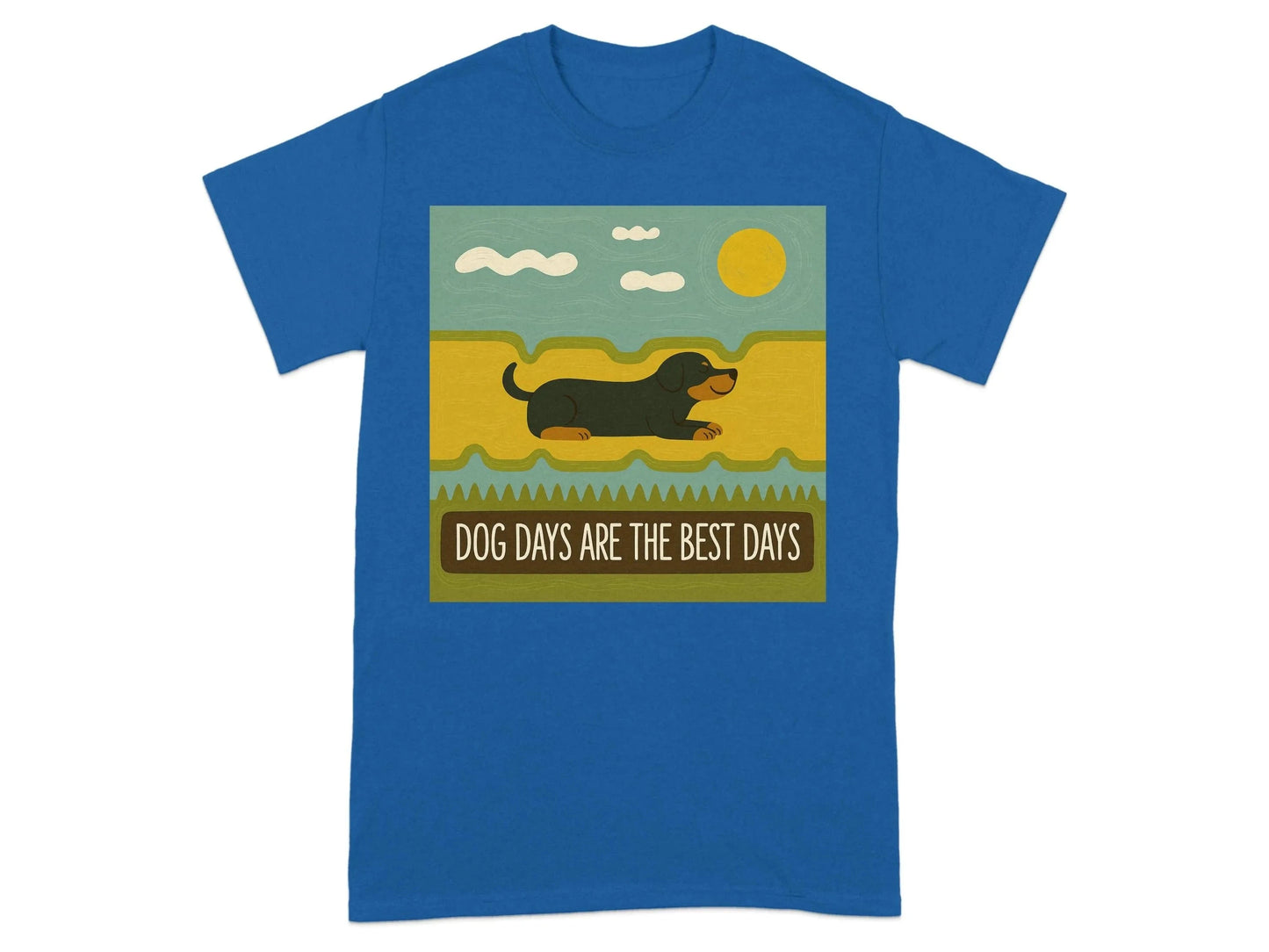 Dog Days Are The Best Days Gordon Setter T-Shirt Royal T-shirt