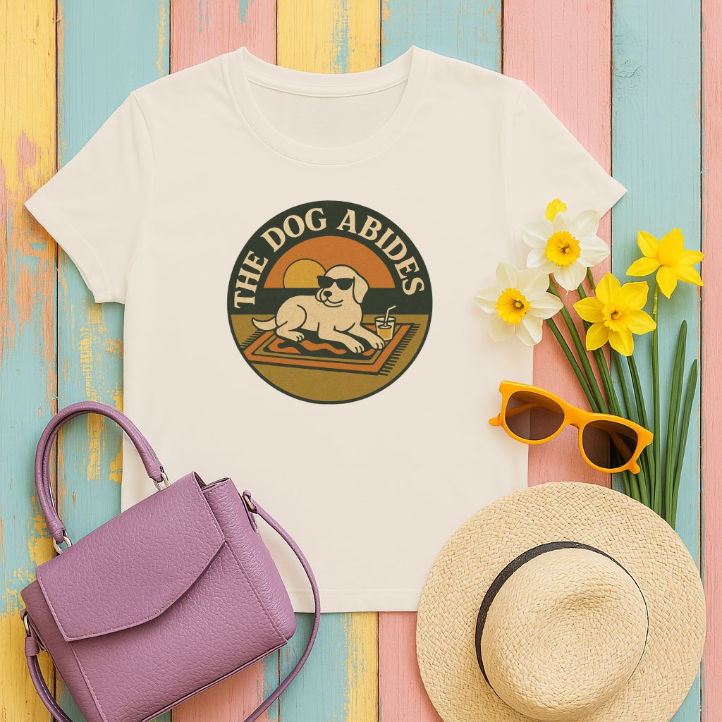 The Dog Abides Graphic Tee Trendy Fashion Product