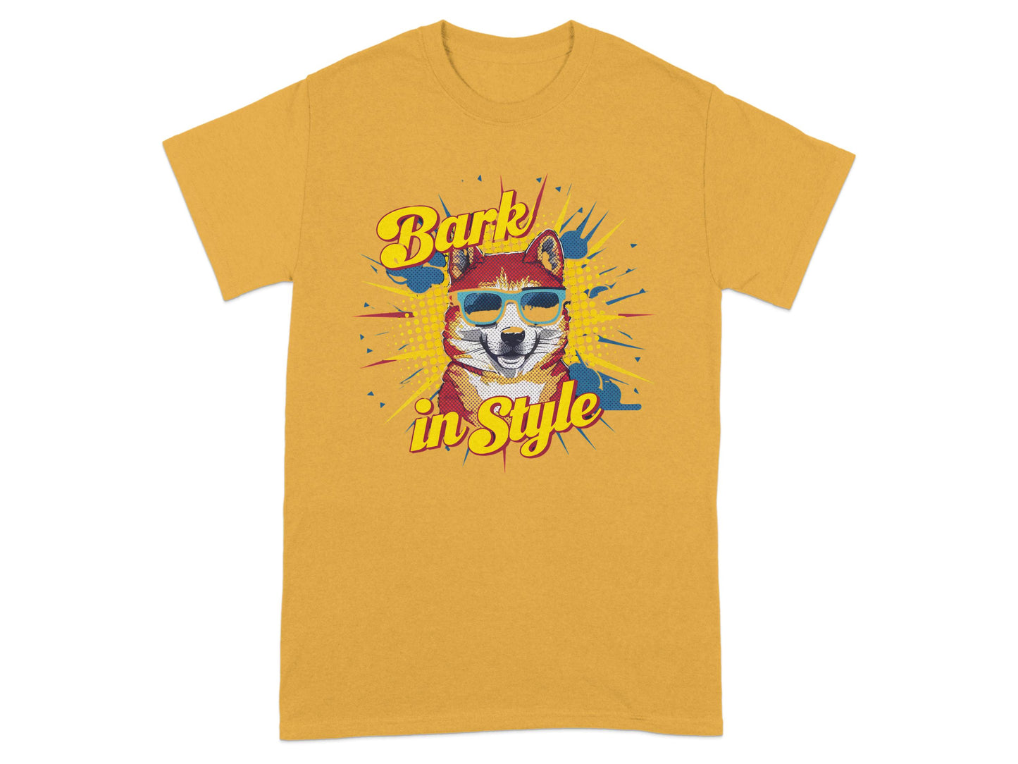 Bark in Style Graphic Tee with Fun Dog Print product
