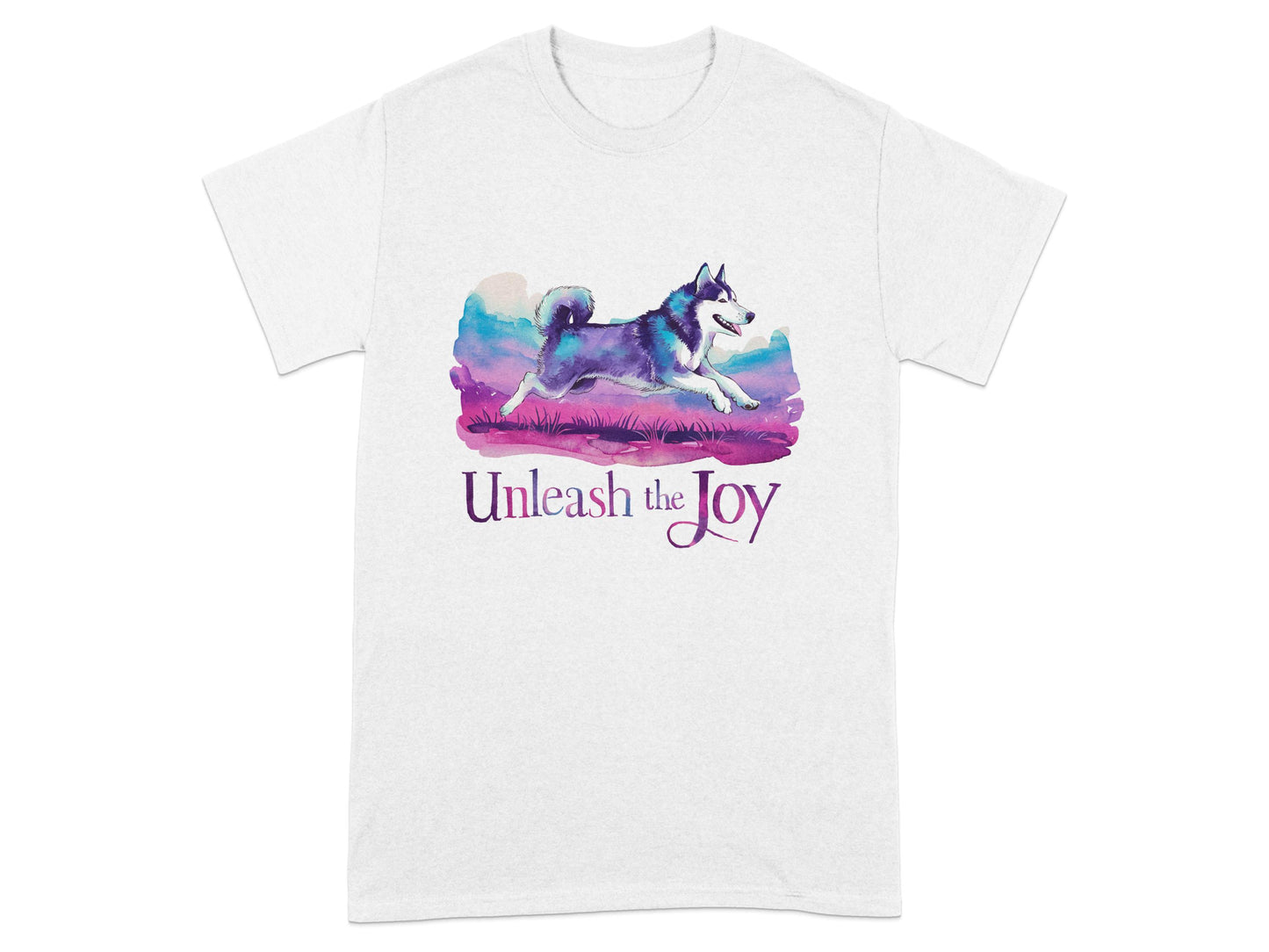 Unleash the Joy Husky Design Graphic T-Shirt product type