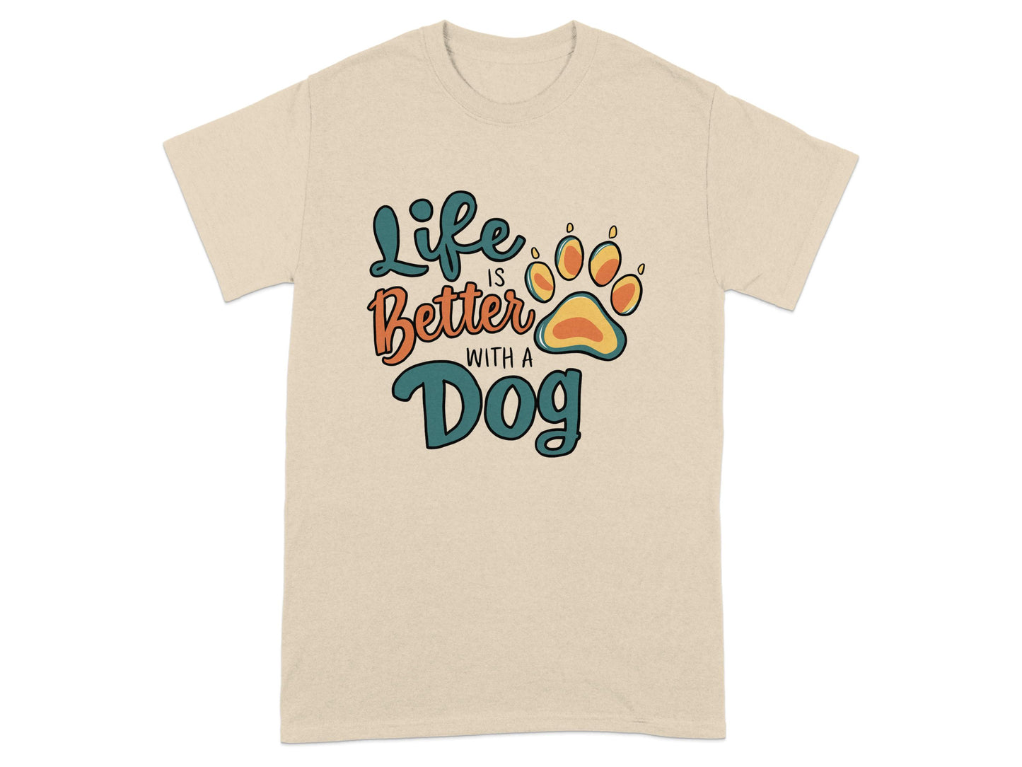 Life is Better with a Dog Graphic T-Shirt product type