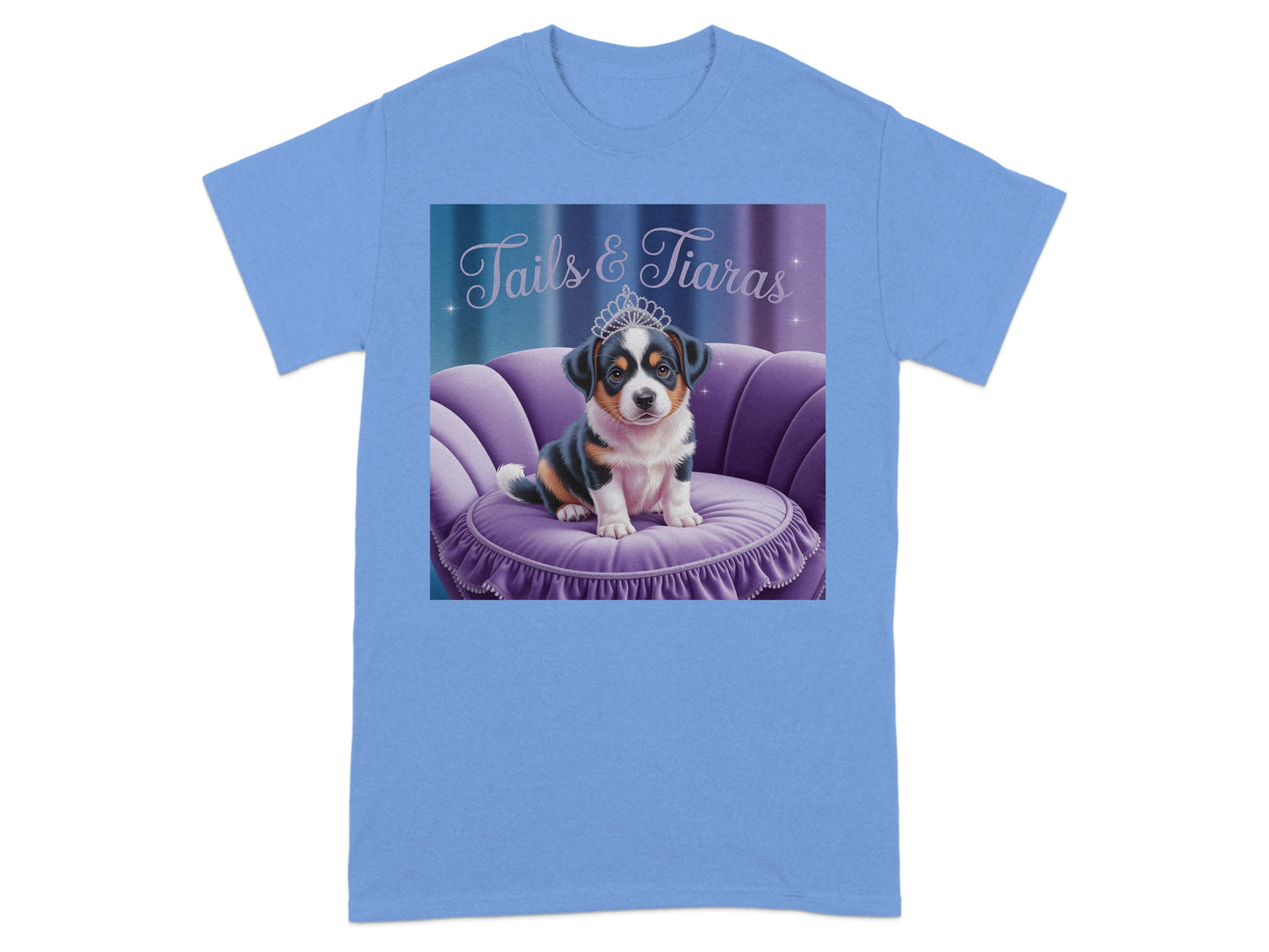 Tails and Tiaras Puppy T-shirt for Pet Lovers product