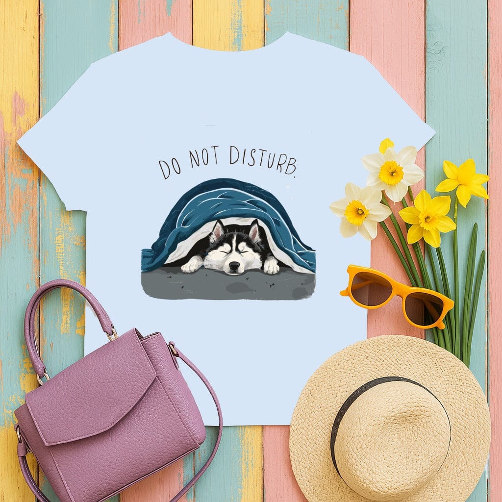 Adorable Do Not Disturb Husky Sleeping T-Shirt product type