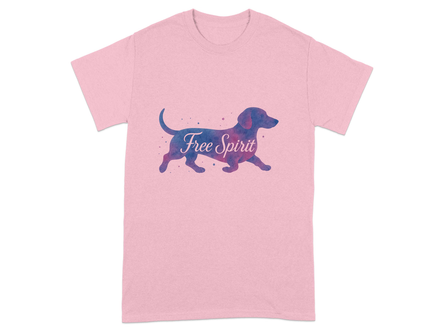 Free Spirit Dog Silhouette Graphic T-Shirt product type