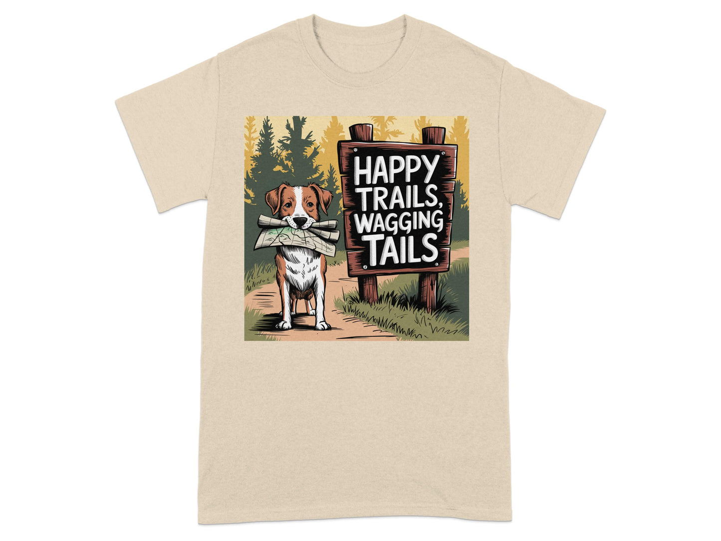 Happy Trails Wagging Tails Graphic T-Shirt product type
