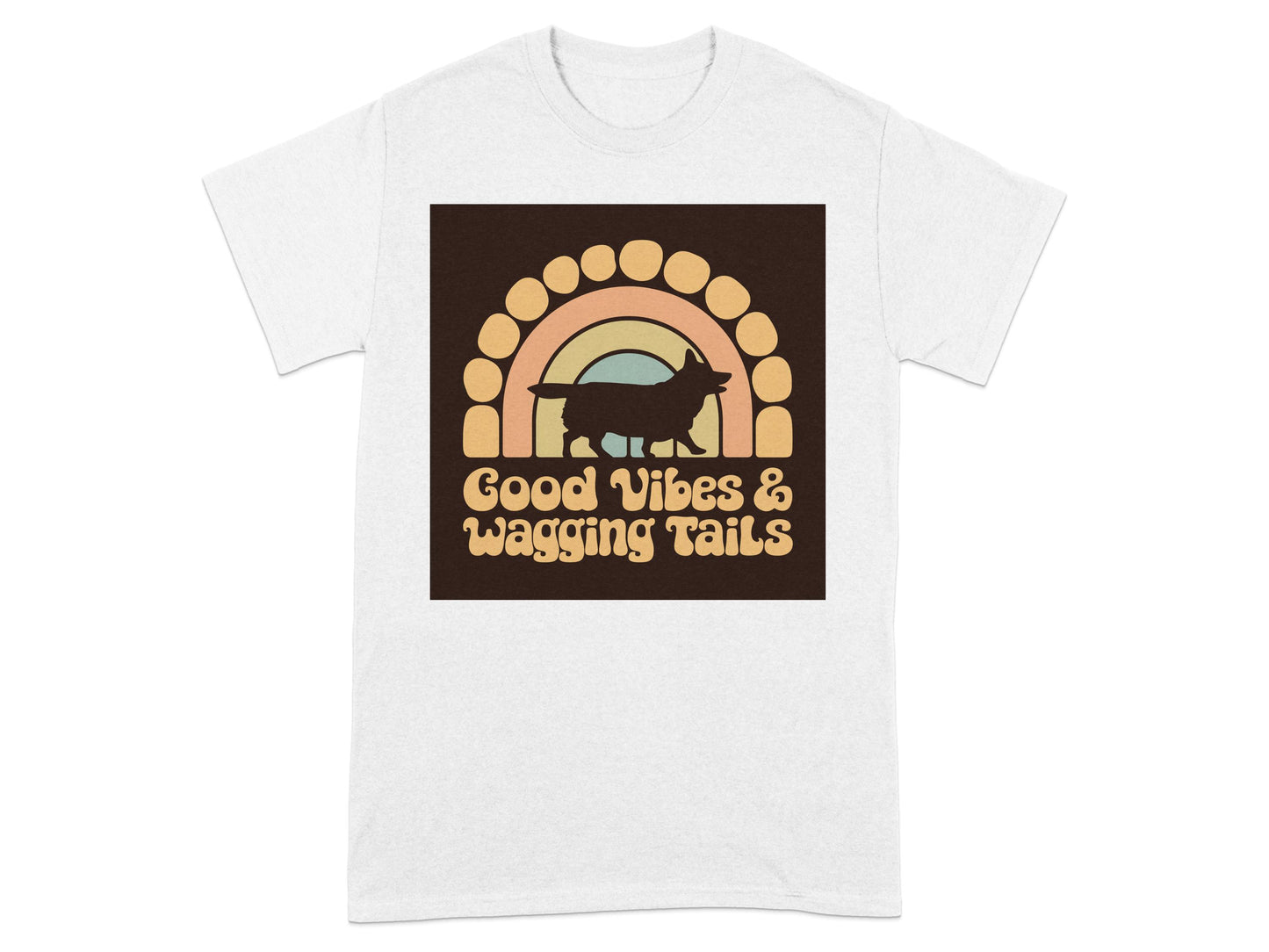 Good Vibes and Wagging Tails Graphic T-shirt product