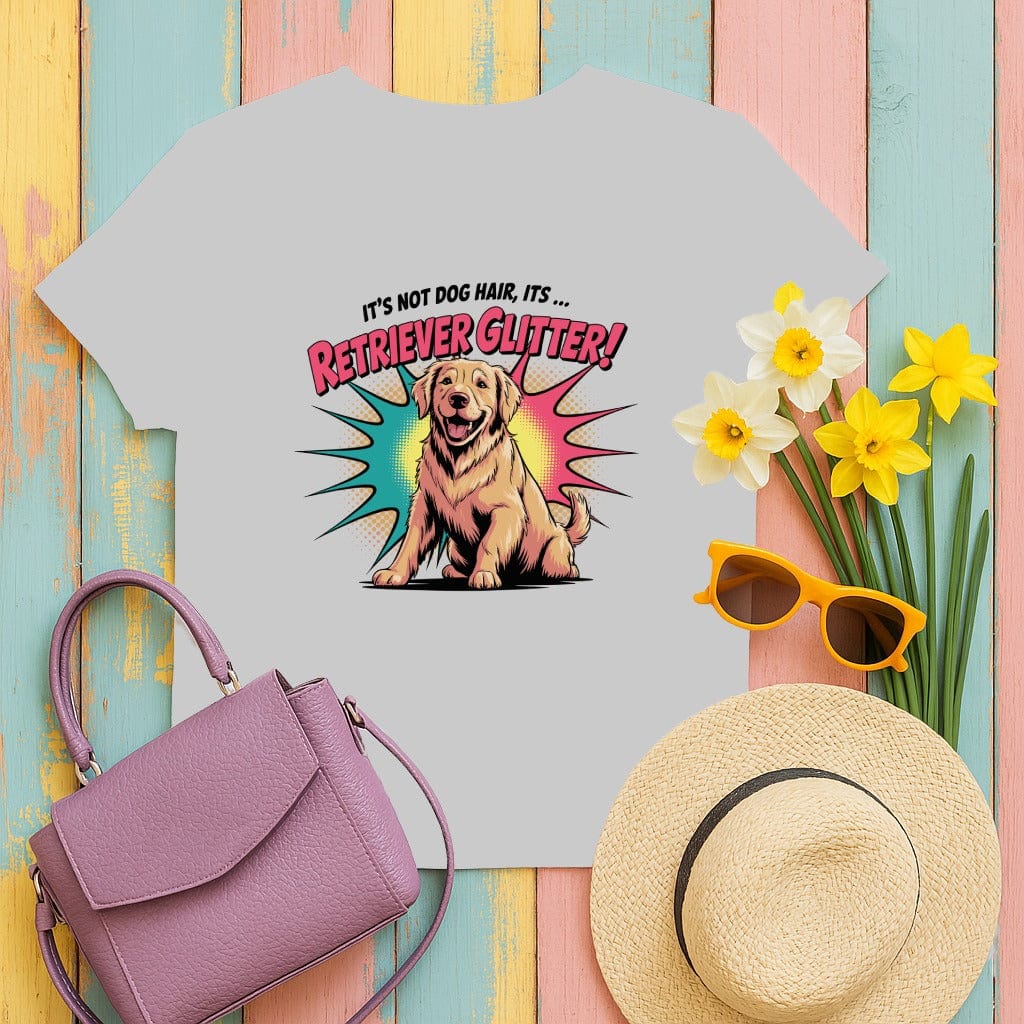 Retriever Glitter Print Graphic Tee Shirt product