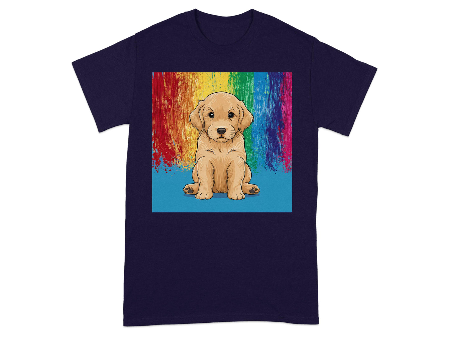 Colorful Puppy Graphic Printed T-Shirt product type