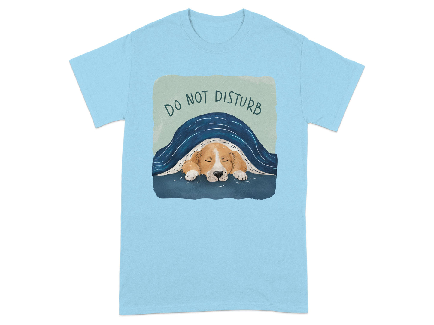 Do Not Disturb Sleeping Dog Blue T-Shirt product type
