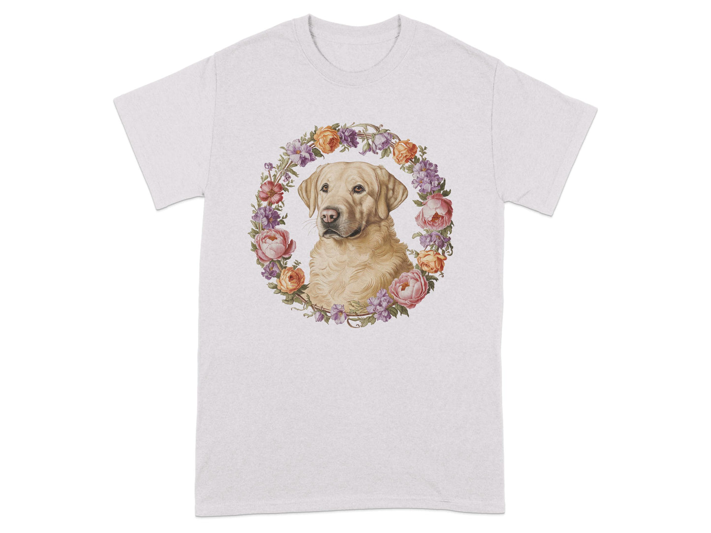 Beautiful Floral Labrador Graphic Designed T-shirt product