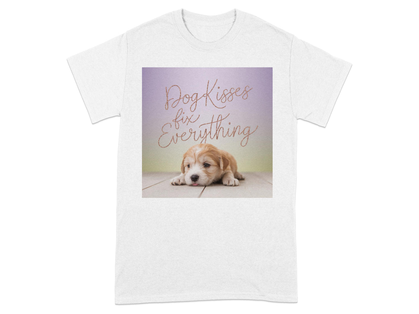 Dog Kisses Fix Everything Puppy T-shirt product
