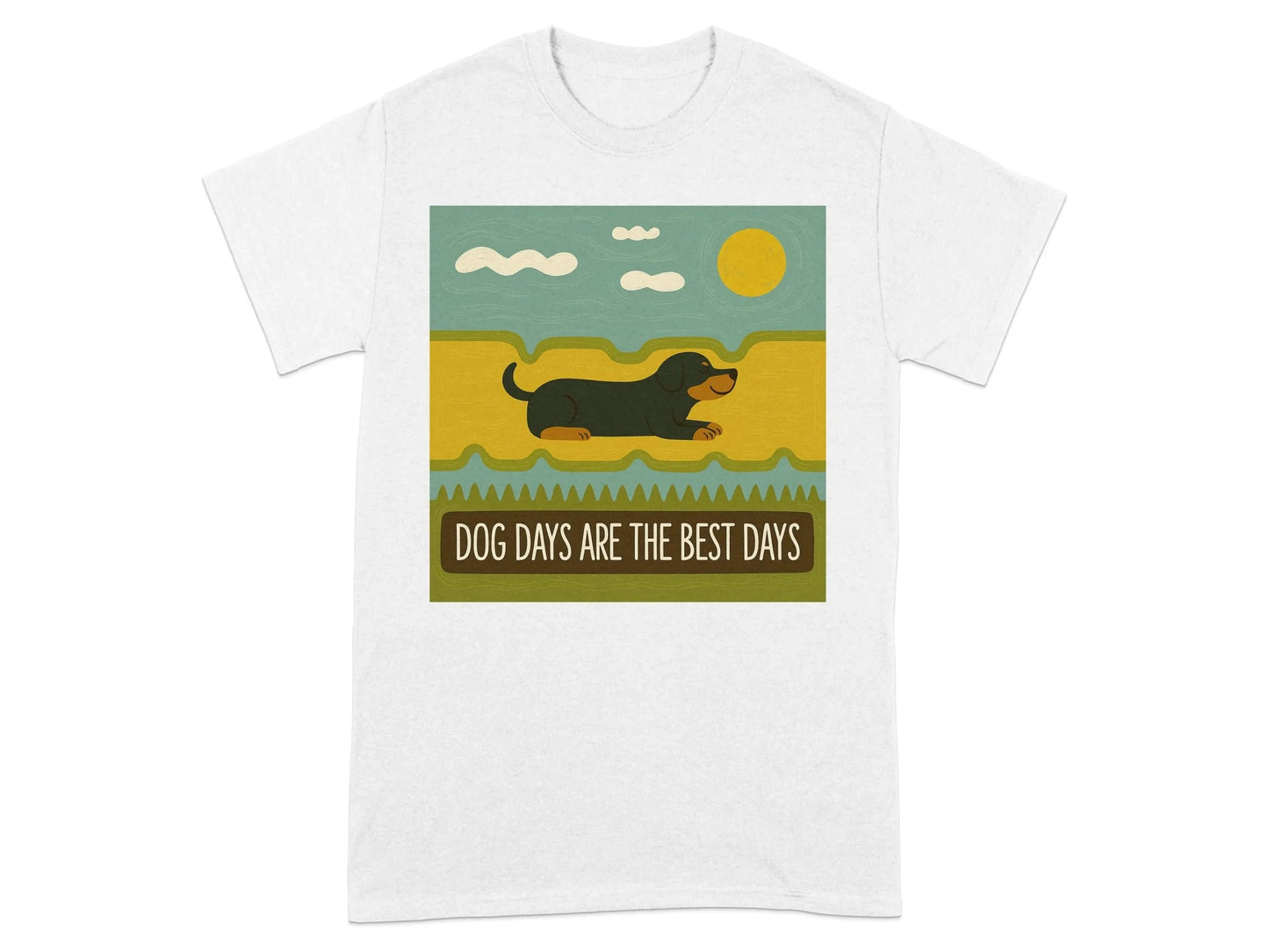 Dog Days Are The Best Days Gordon Setter T-Shirt White T-shirt