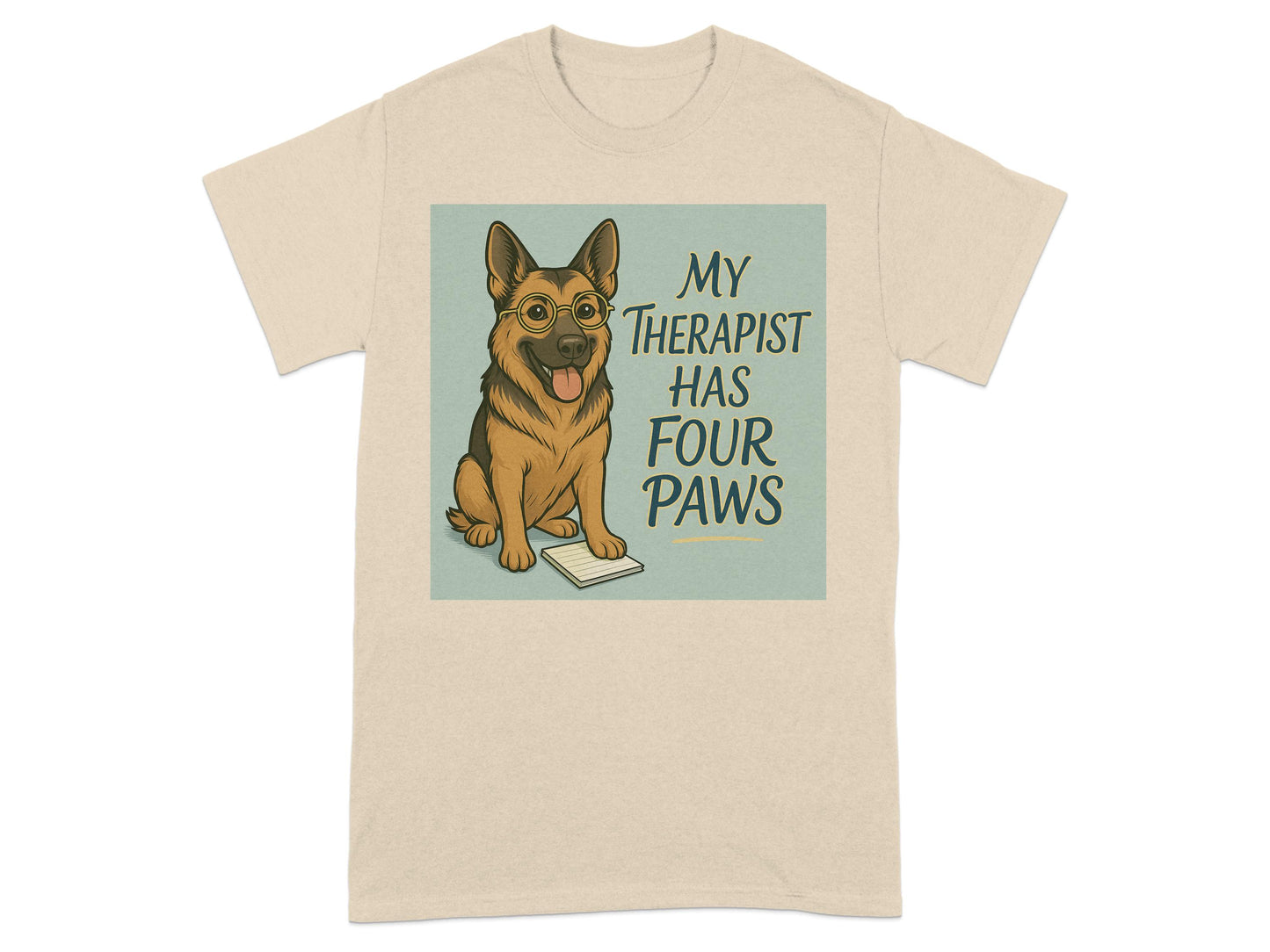 My Therapist Has Four Paws Graphic Tee product