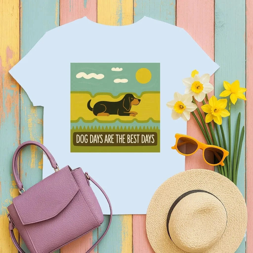 Dog Days Are The Best Days Gordon Setter T-Shirt T-shirt
