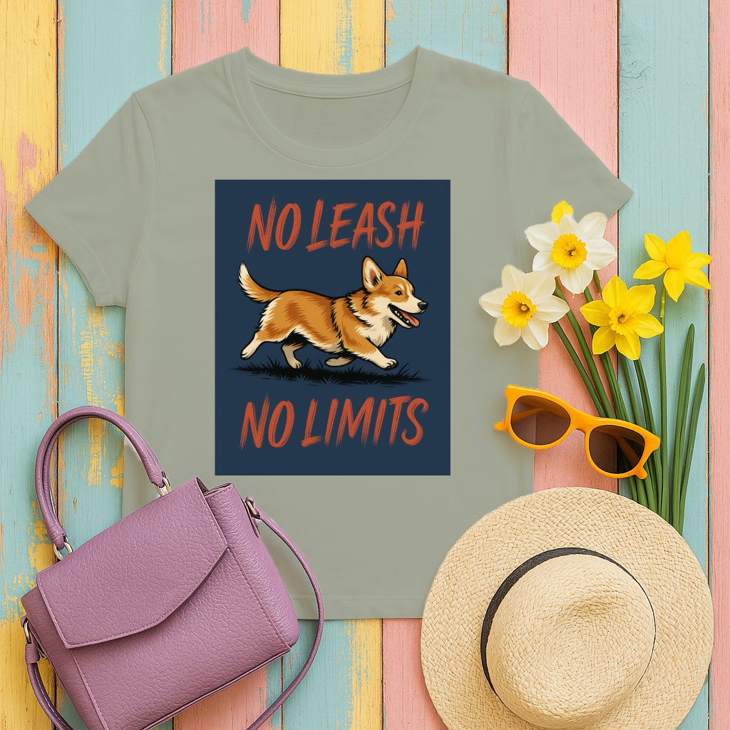 No Leash No Limits Cute Dog Graphic T-Shirt product