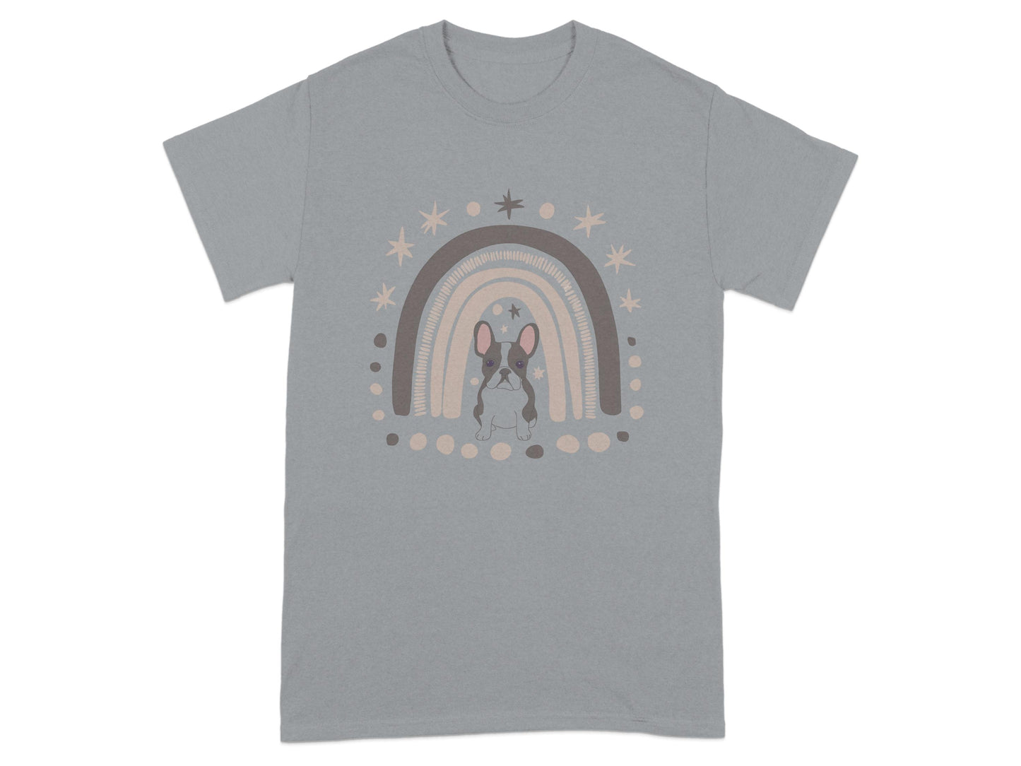 Rainbow Stars French Bulldog Graphic T-shirt product type