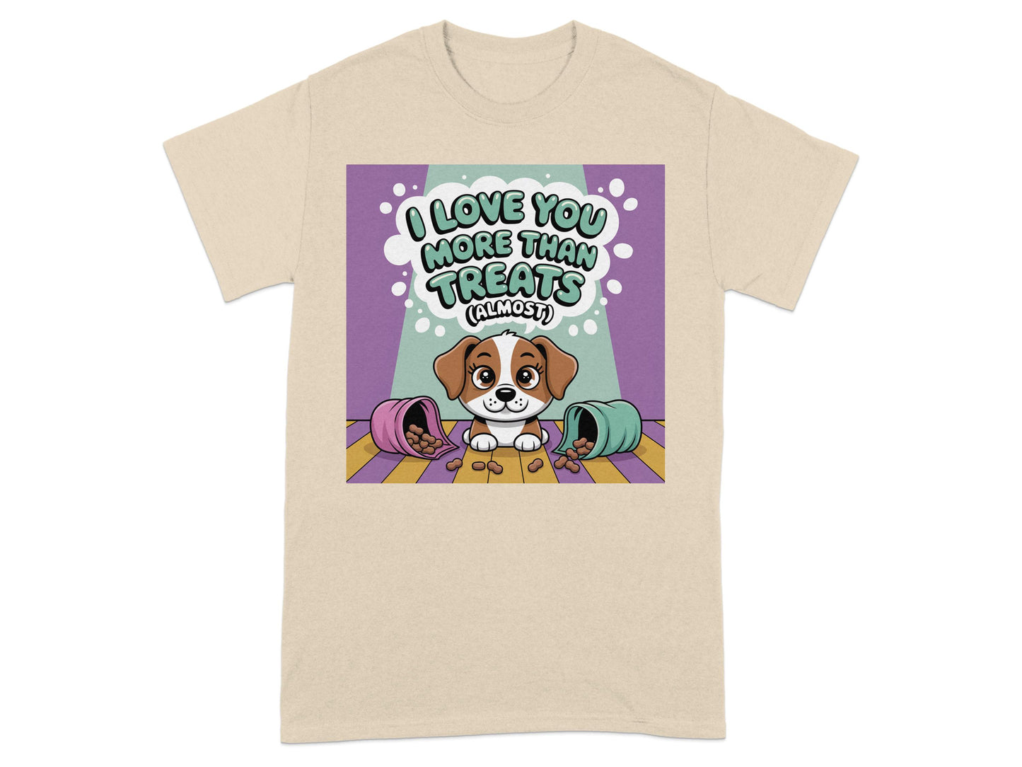 I Love You More Than Treats Adorable Dog T-Shirt product