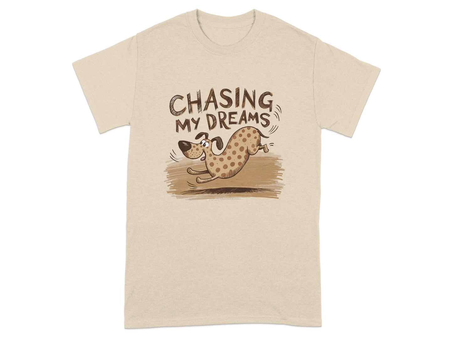 Chasing My Dreams Dog Graphic Printed T-Shirt product type